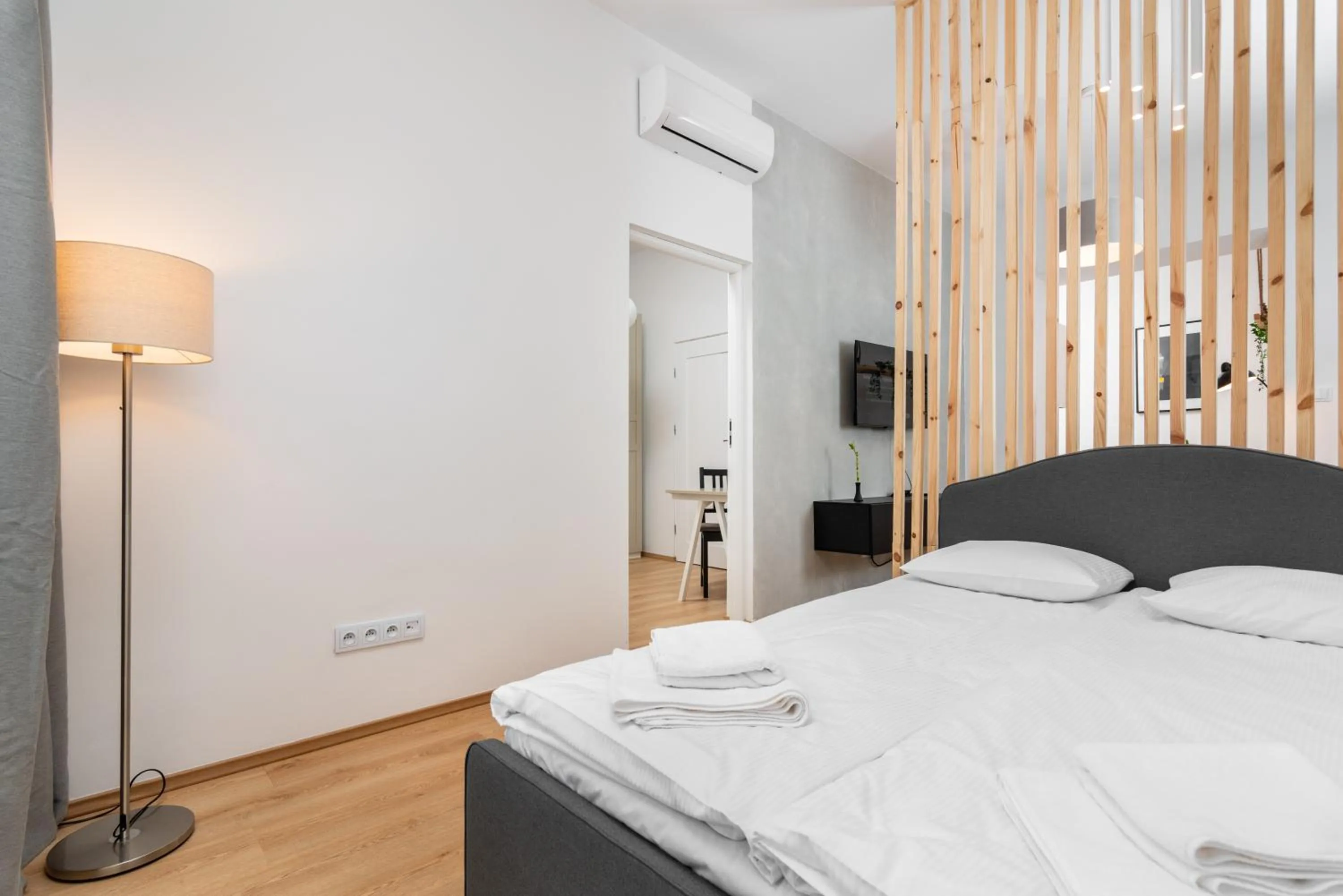 Bed in Modern Centrally Located Apartments - by Upstairs