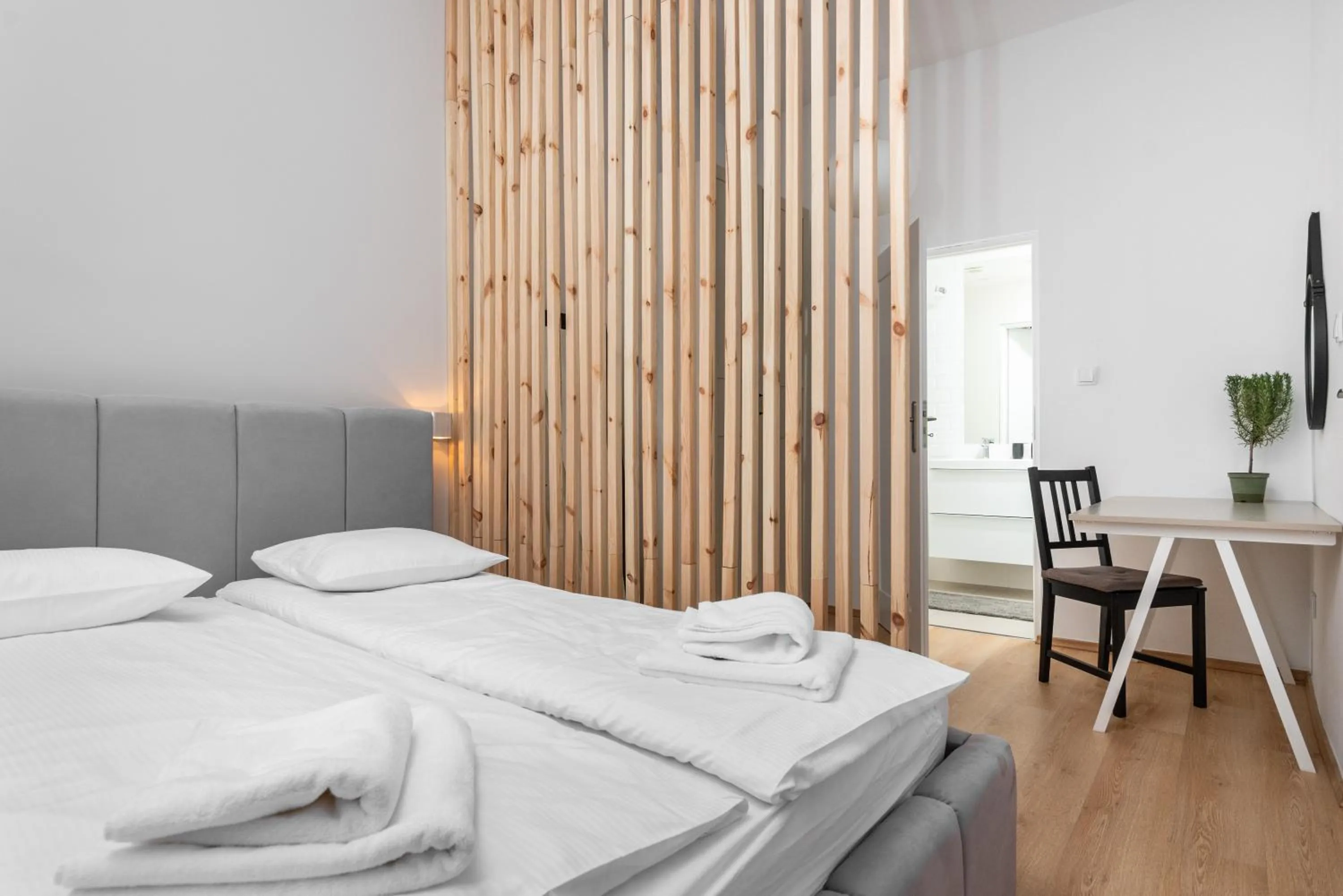 Bed in Modern Centrally Located Apartments - by Upstairs