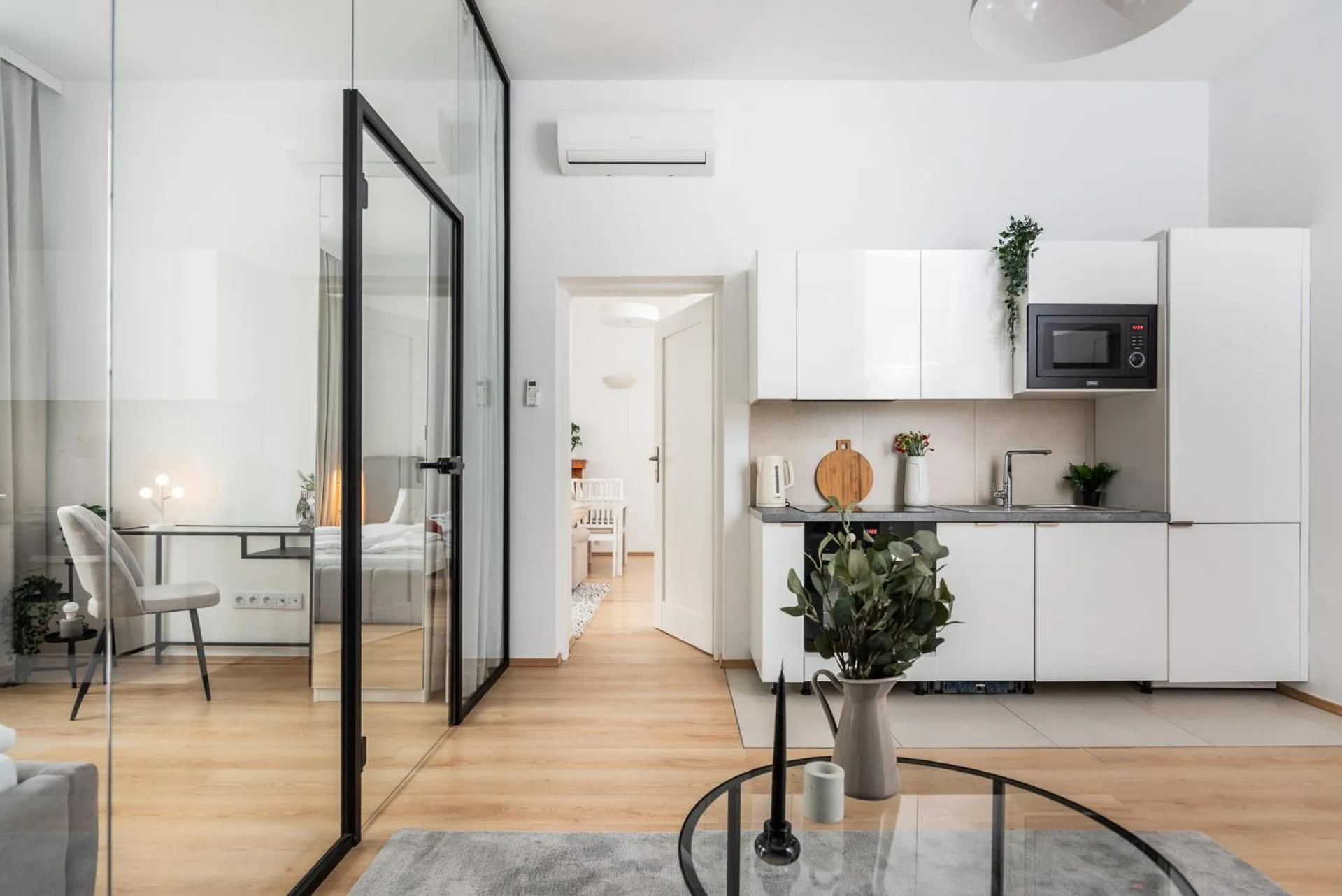 Kitchen or kitchenette in Modern Centrally Located Apartments - by Upstairs