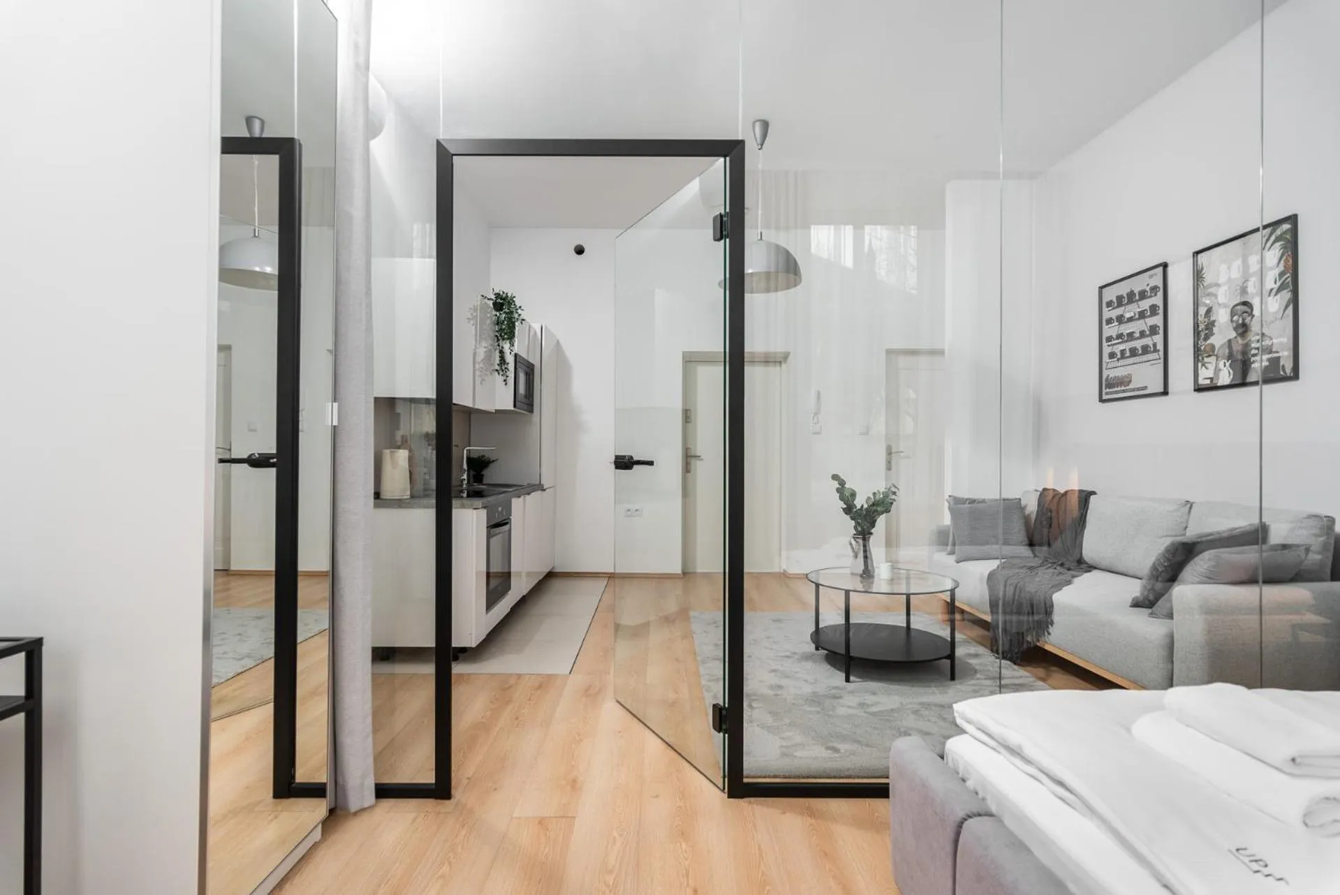 Bed in Modern Centrally Located Apartments - by Upstairs