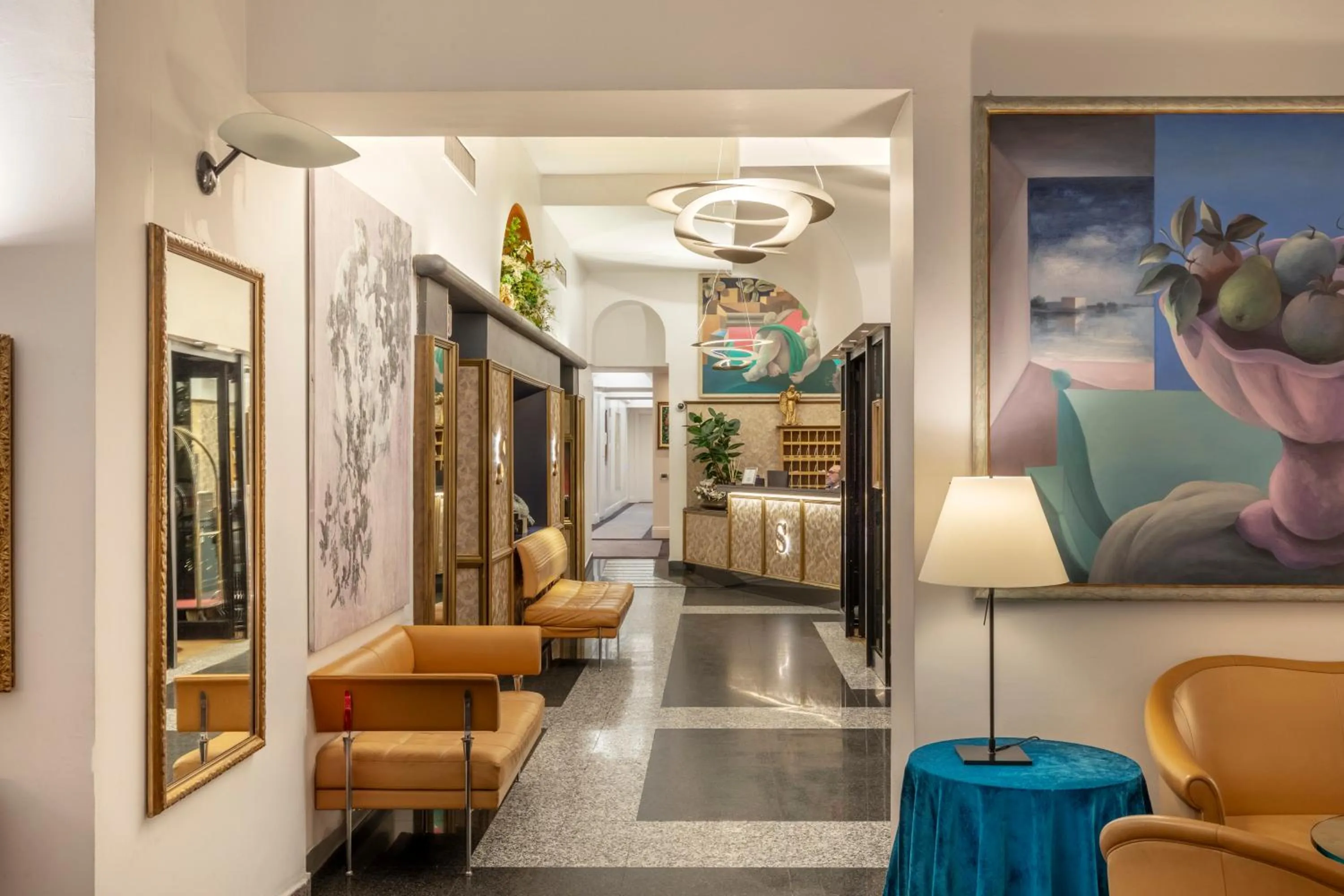 Lobby or reception in Hotel Sanpi Milano