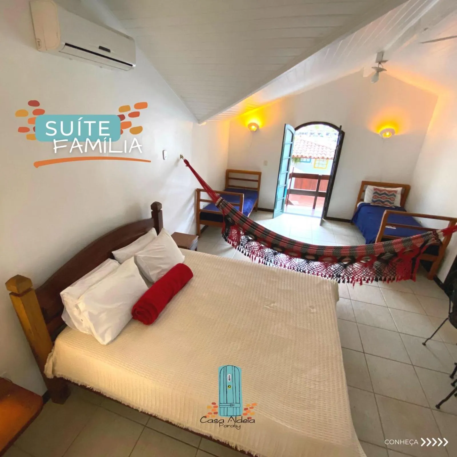 Bed in Casa Aldeia Paraty