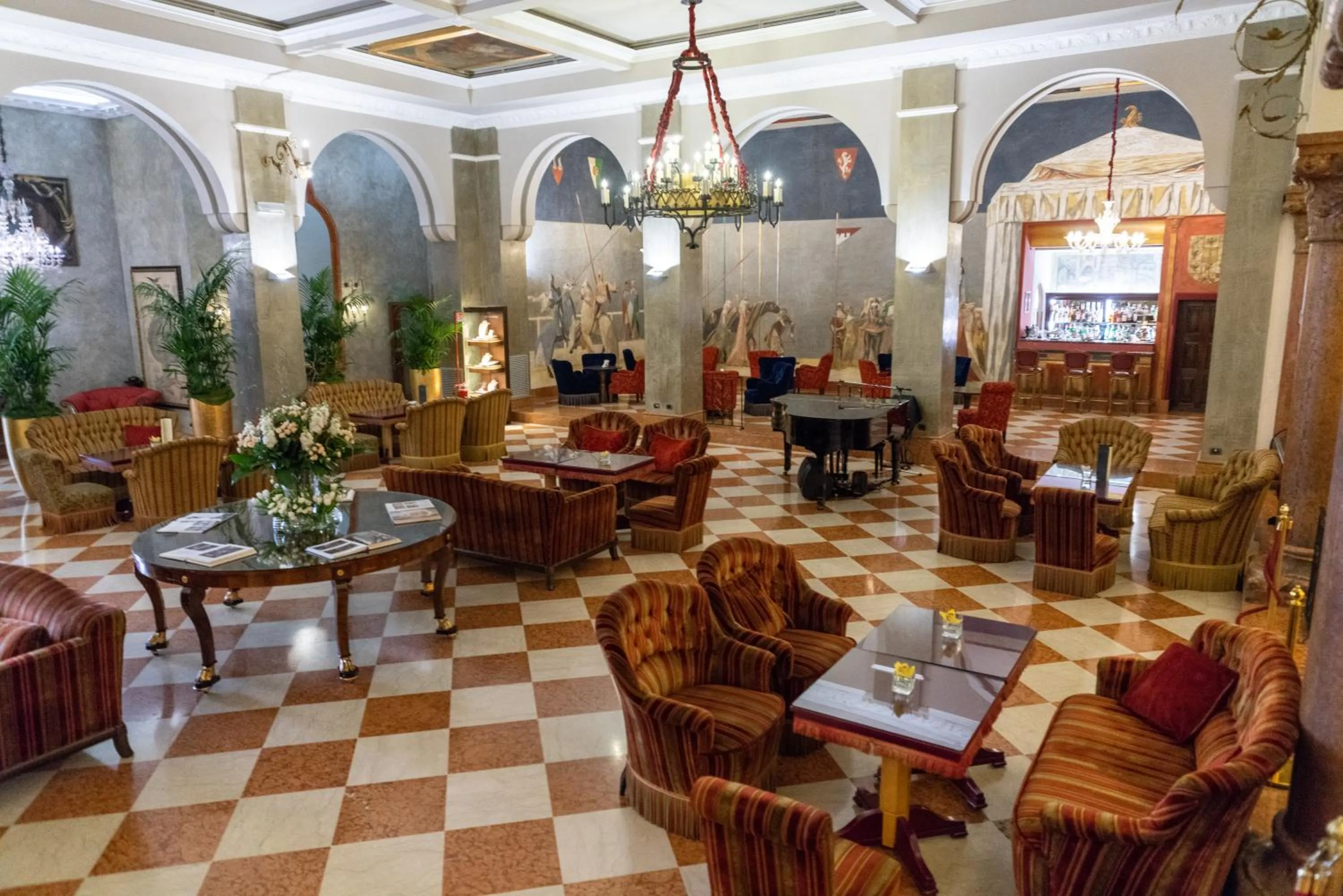 Lobby or reception in Due Torri Hotel