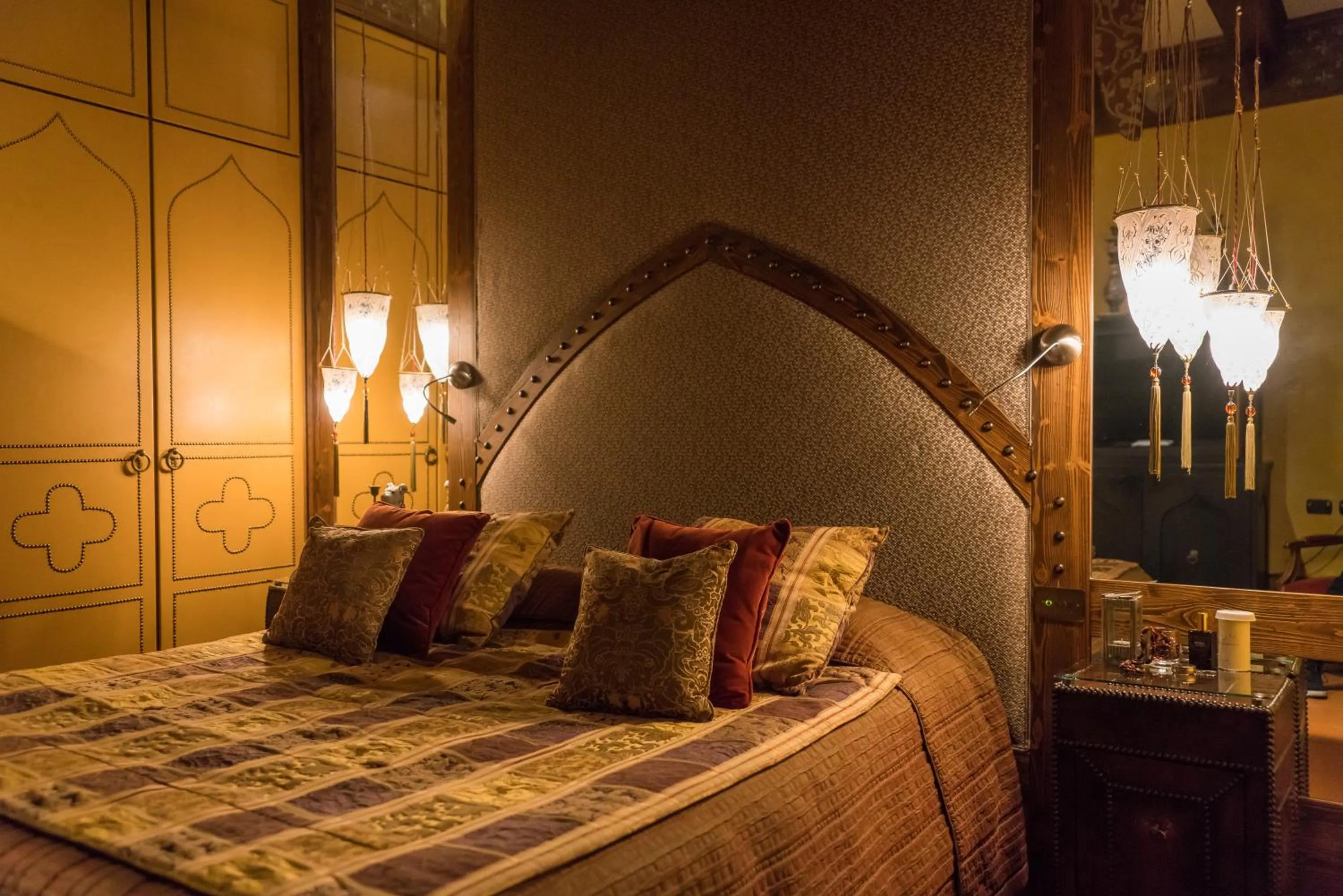 Bed in Hotel Bernini Palace