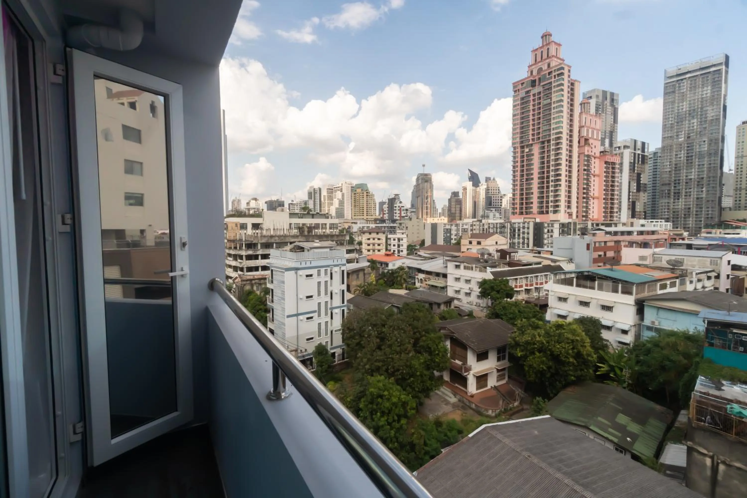 Balcony/Terrace in Spark Hotel - MRT Queen Sirikit - SHA Extra Plus Certified