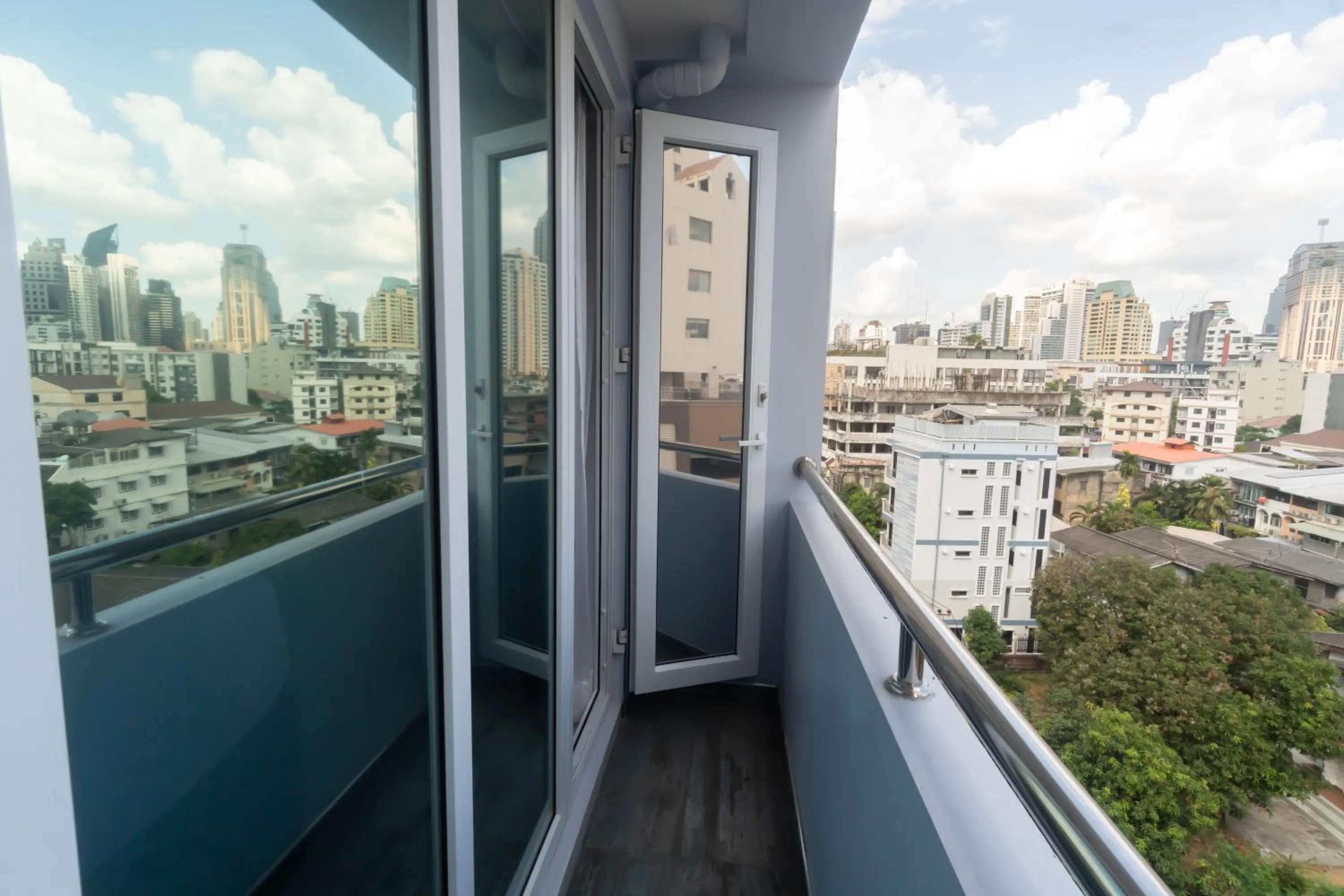 Balcony/Terrace in Spark Hotel - MRT Queen Sirikit - SHA Extra Plus Certified