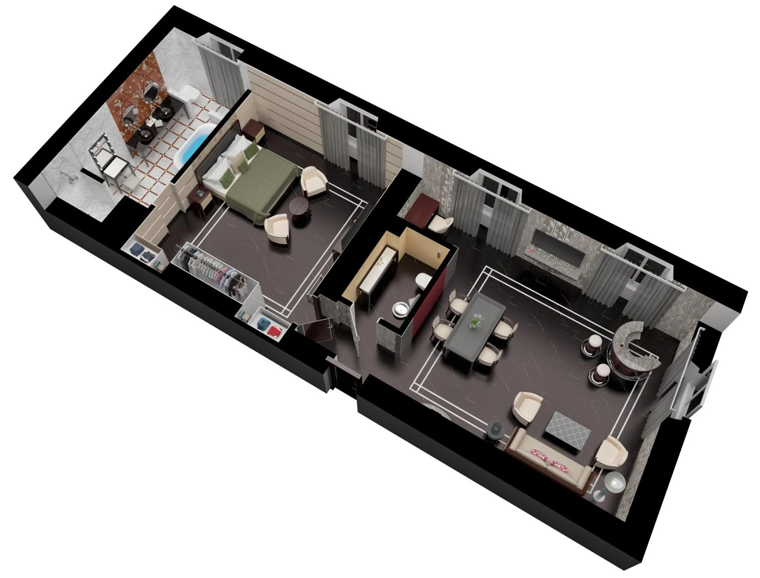 Floor plan in Baglioni Hotel Regina - The Leading Hotels of the World