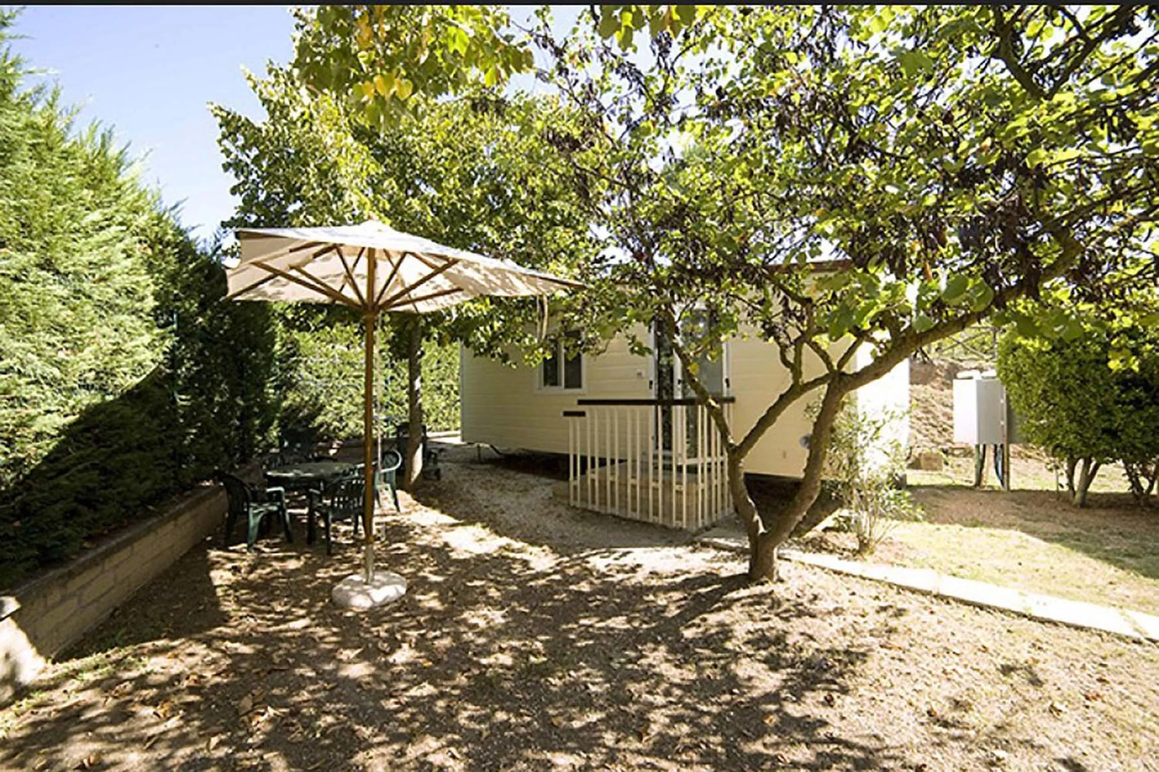 Patio in Flaminio Village Bungalow Park