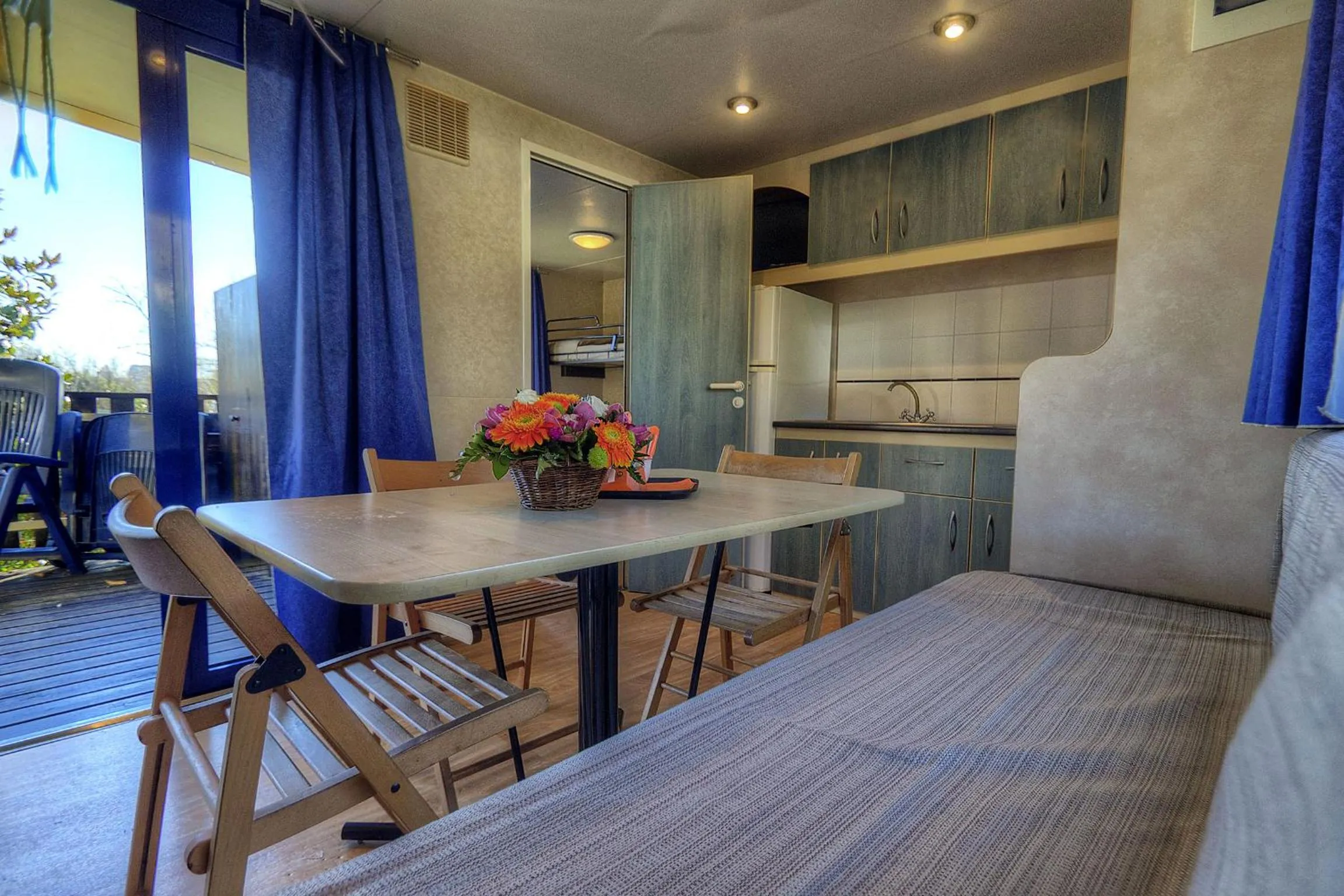 Living room in Flaminio Village Bungalow Park