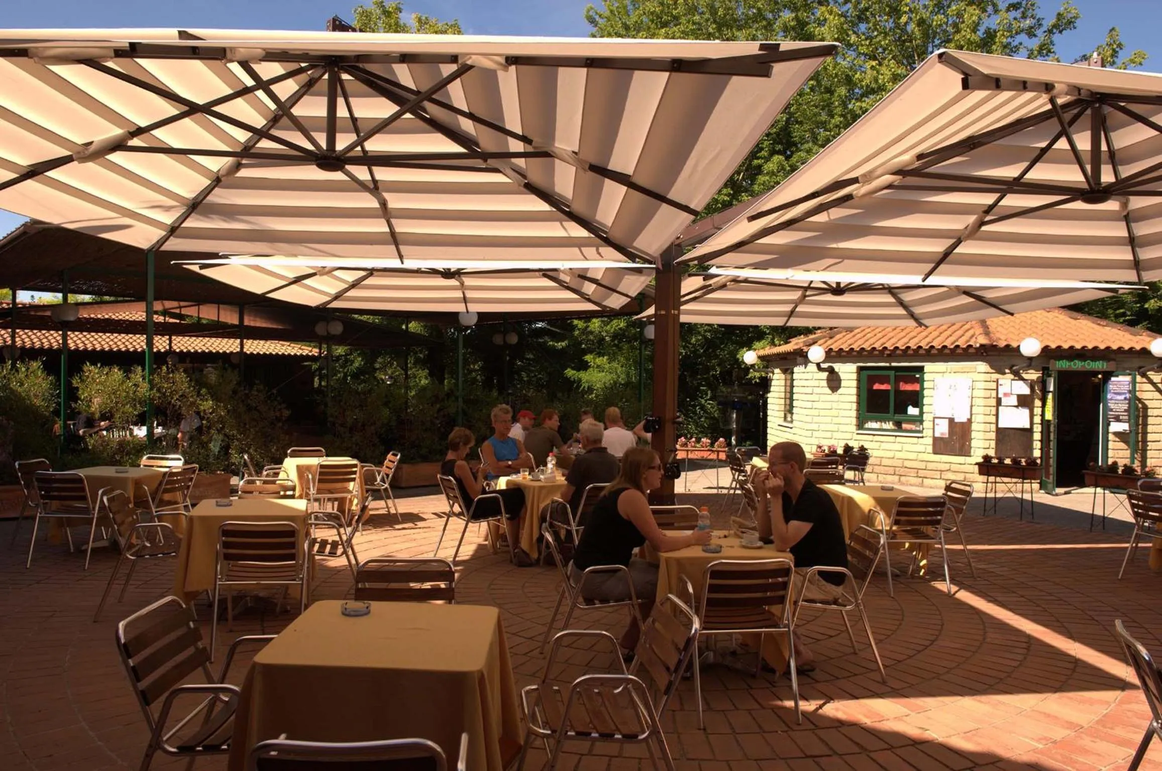 Patio in Flaminio Village Bungalow Park