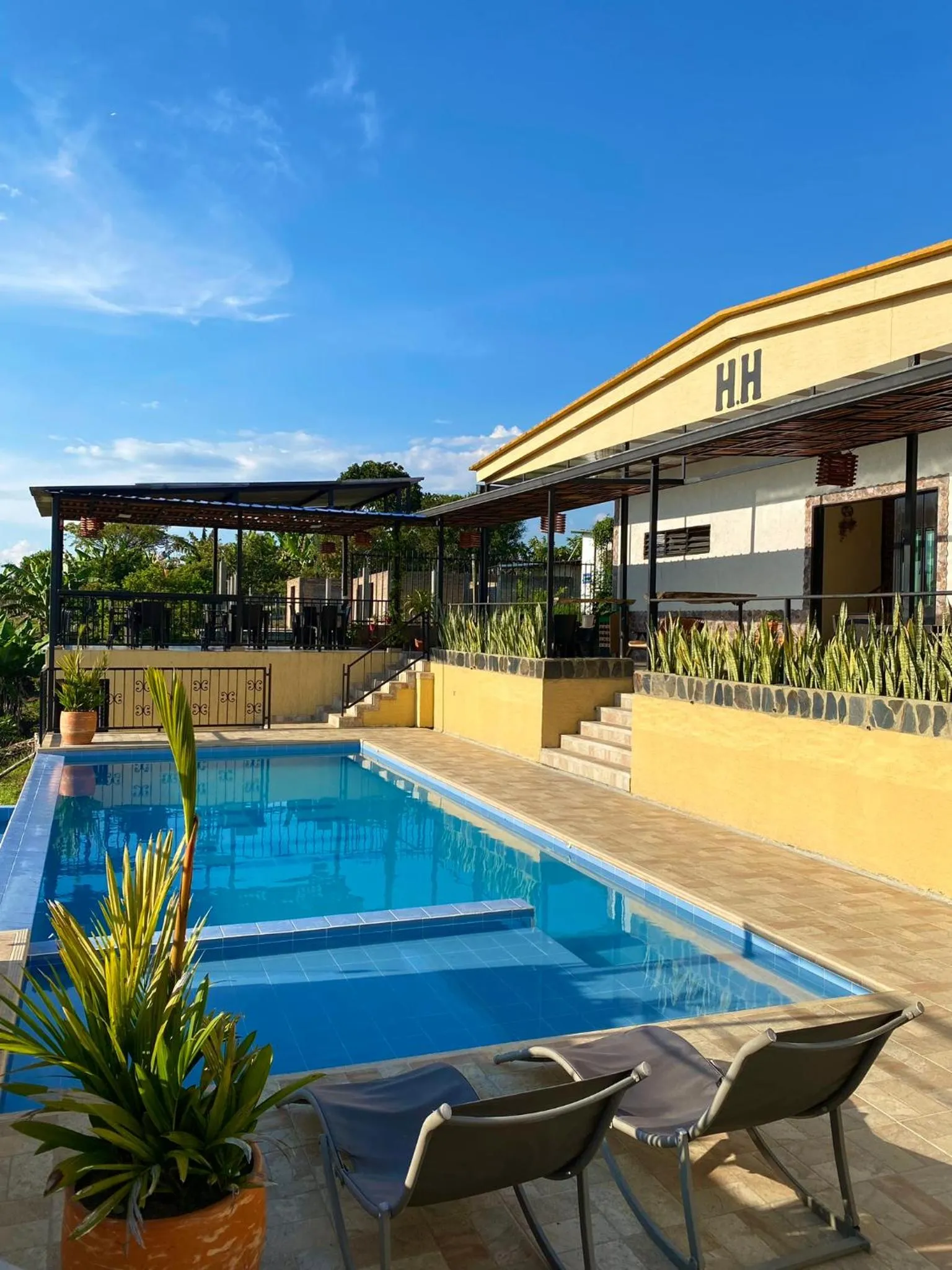 Pool view in Hotel Casa campestre HH