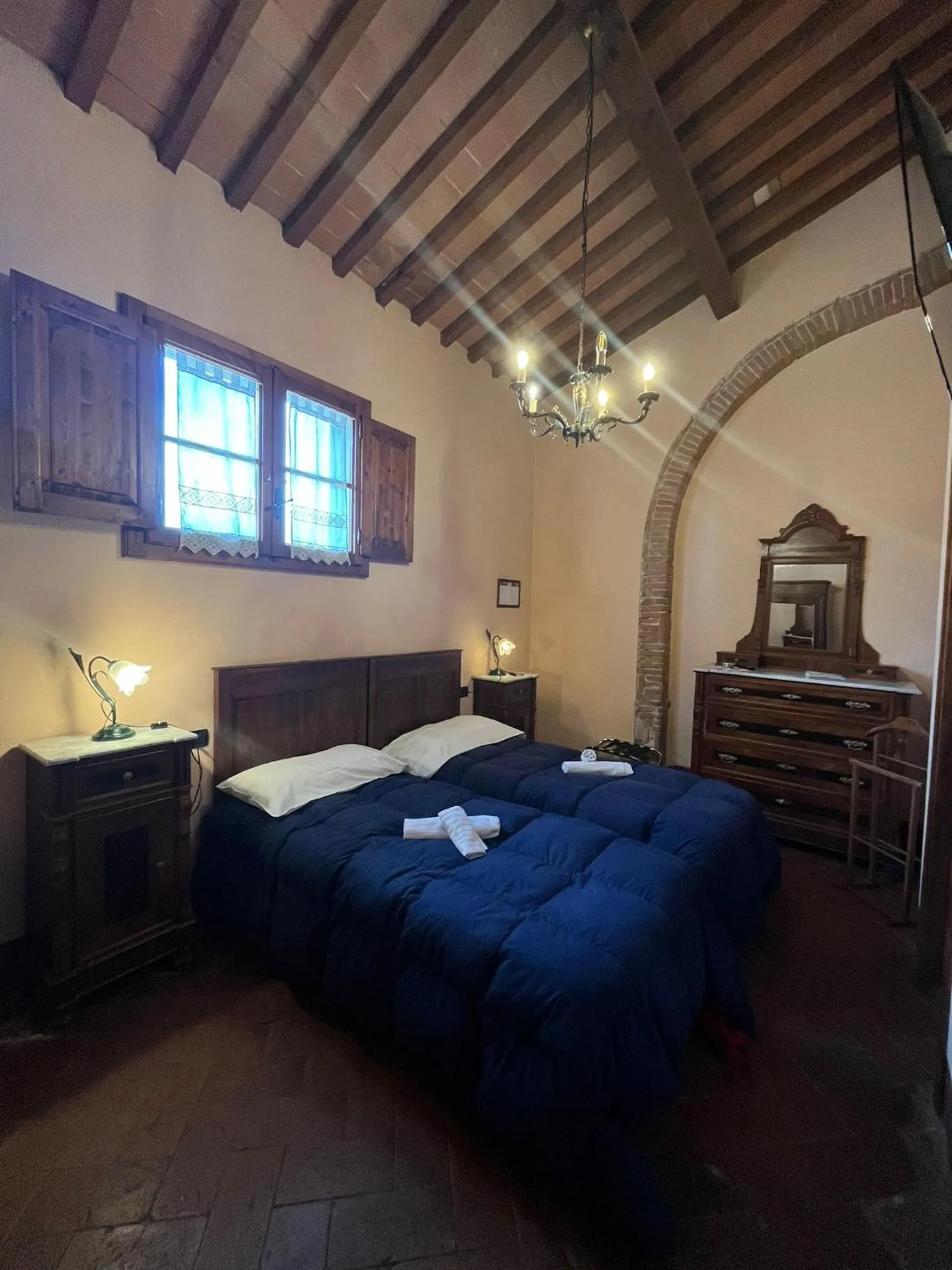 Bed in Hotel Villa Maya