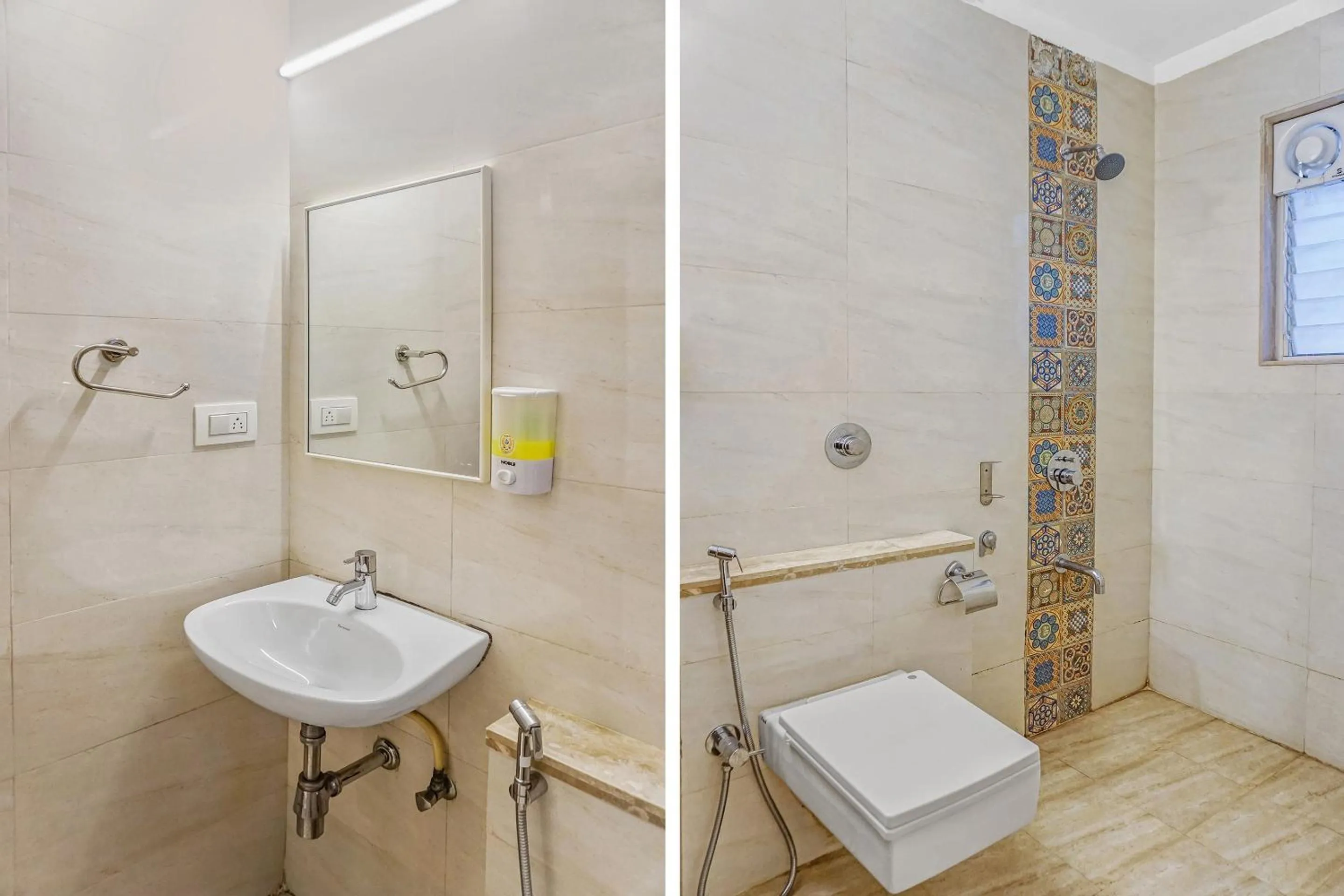 Bathroom in Super Townhouse The Upper Room Near Pune Airport