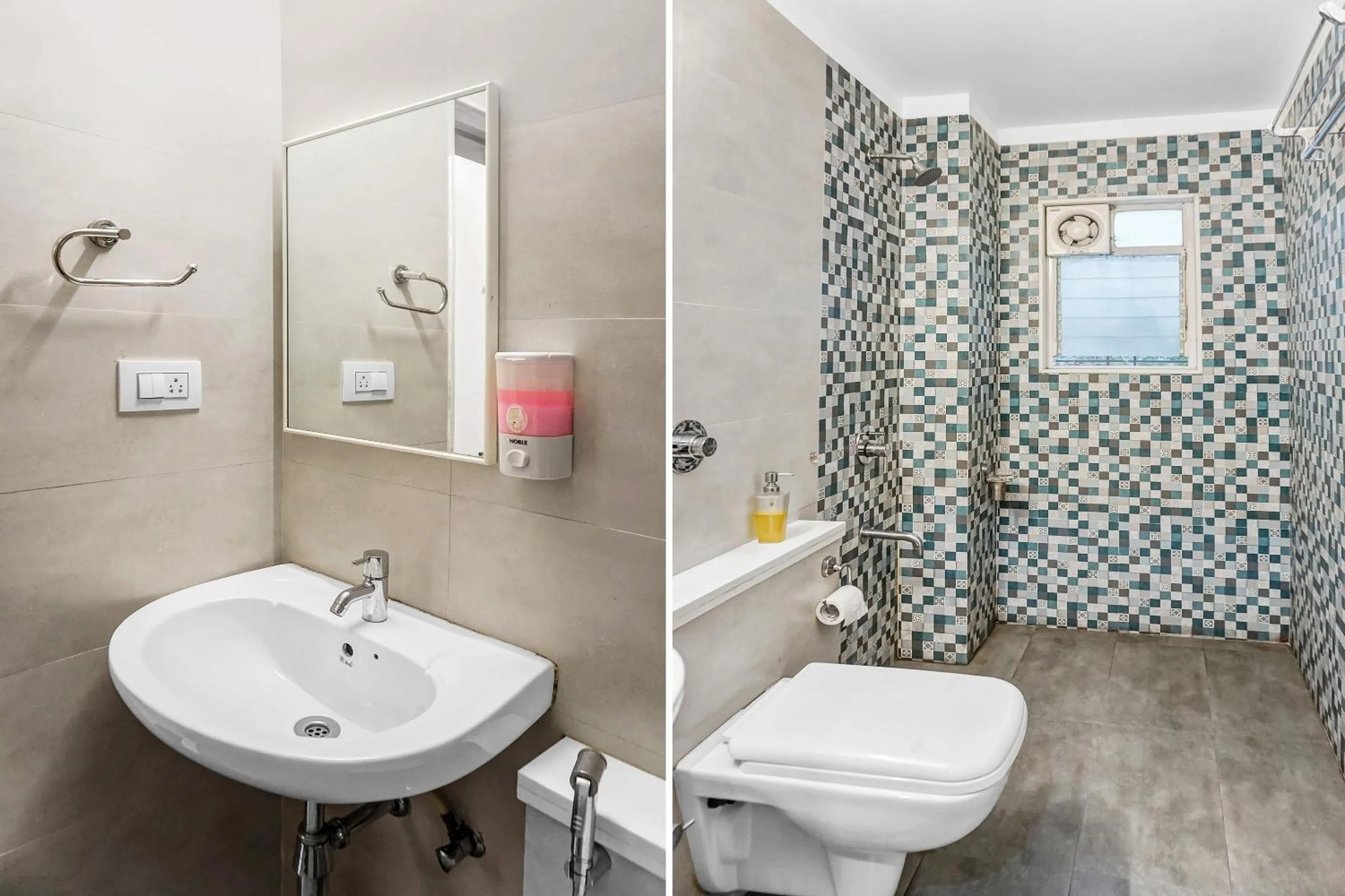 Bathroom in Super Townhouse The Upper Room Near Pune Airport