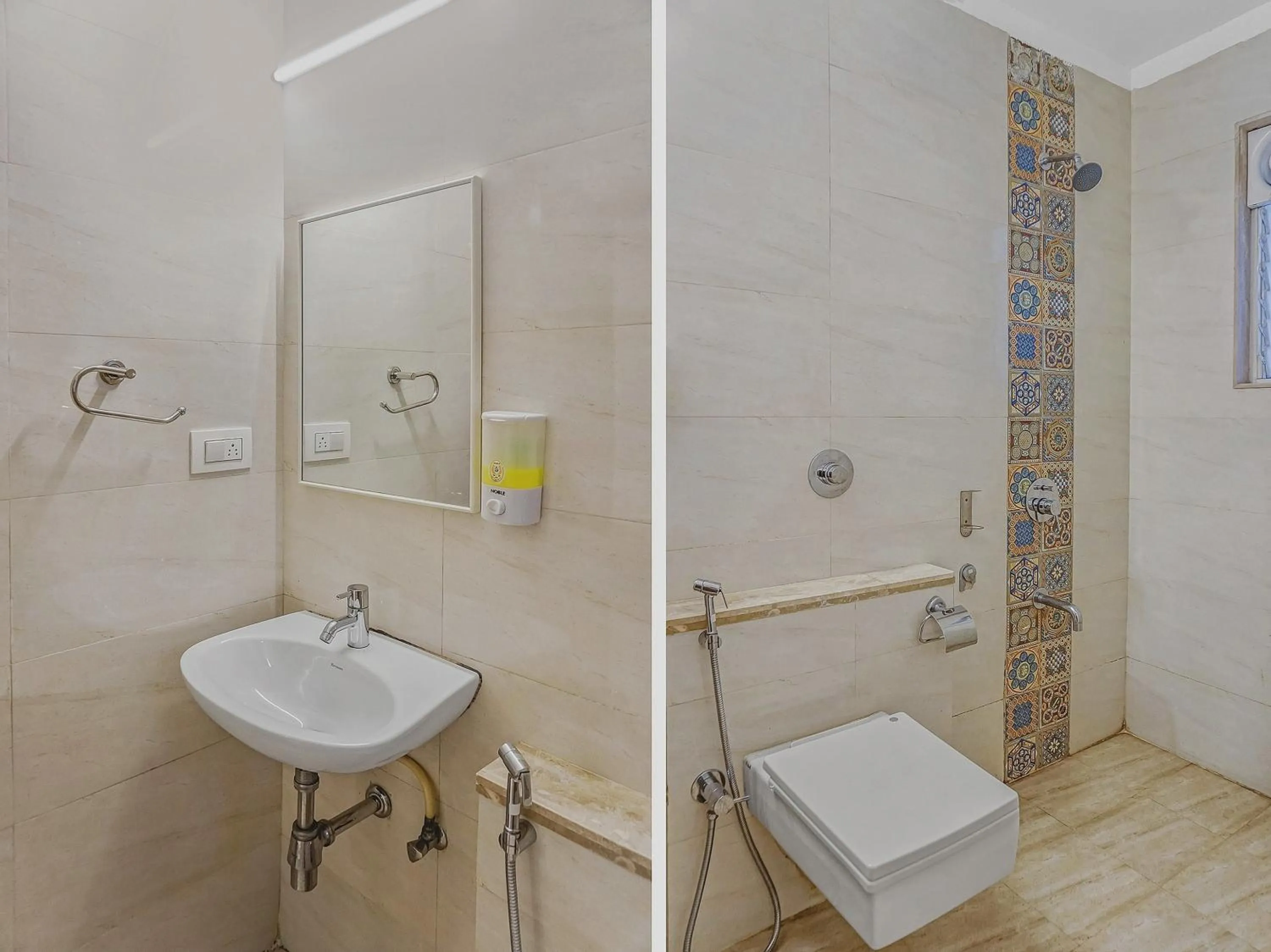 Bathroom in Super Townhouse The Upper Room Near Pune Airport