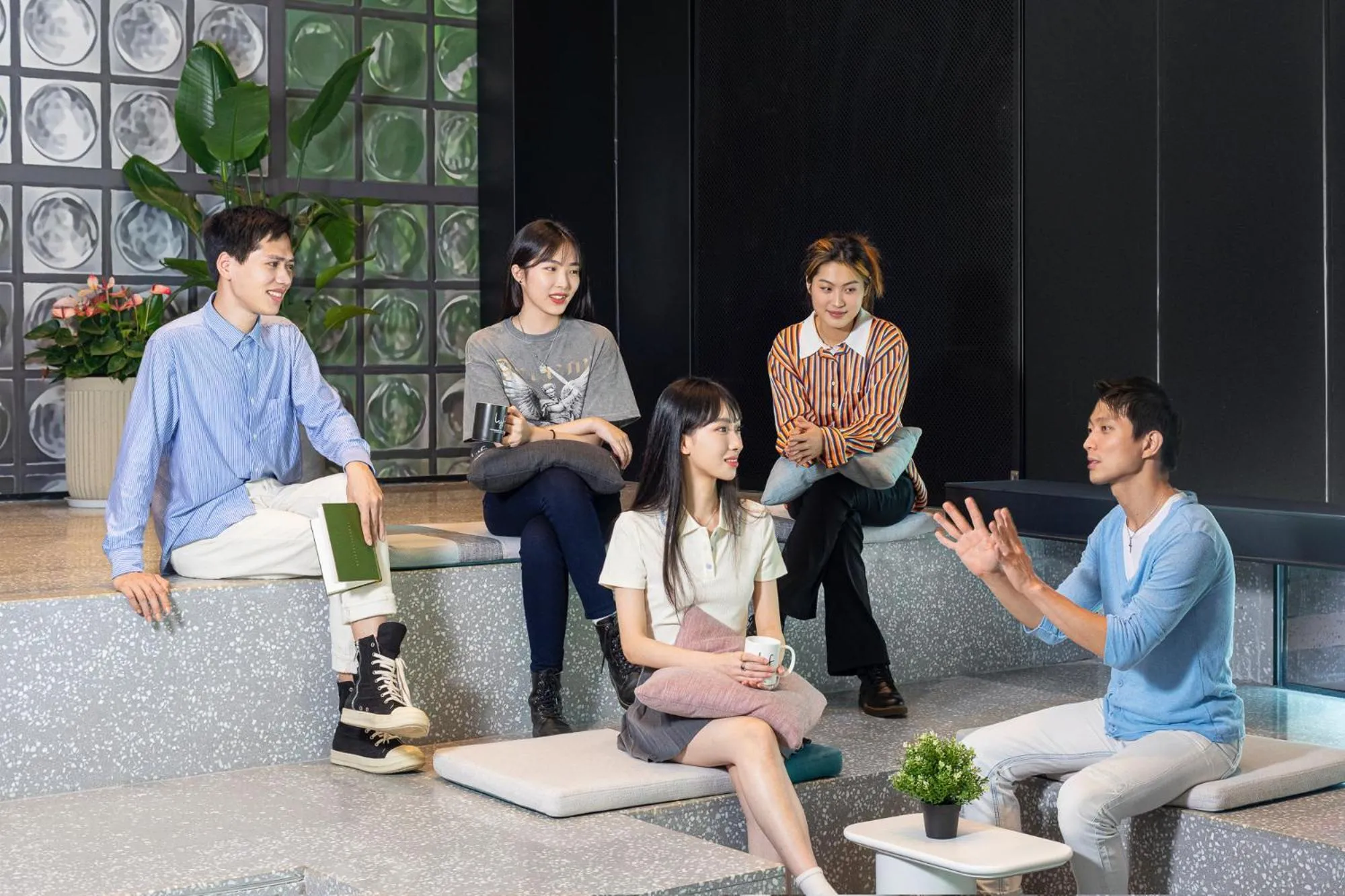 Seating area in lyf by Ascott Hongqiao Shanghai NECC