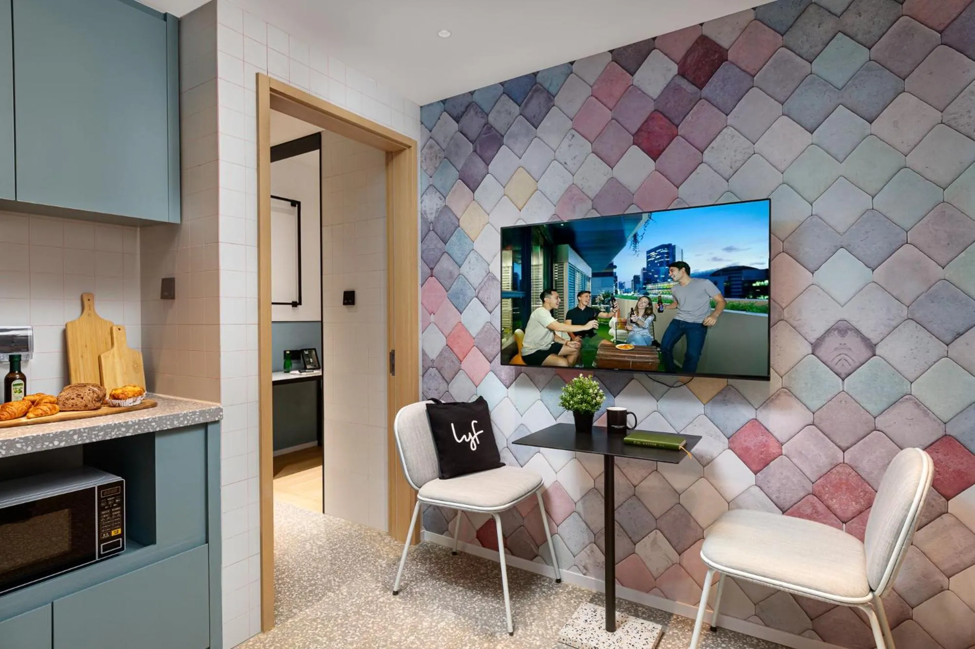 TV and multimedia in lyf by Ascott Hongqiao Shanghai NECC