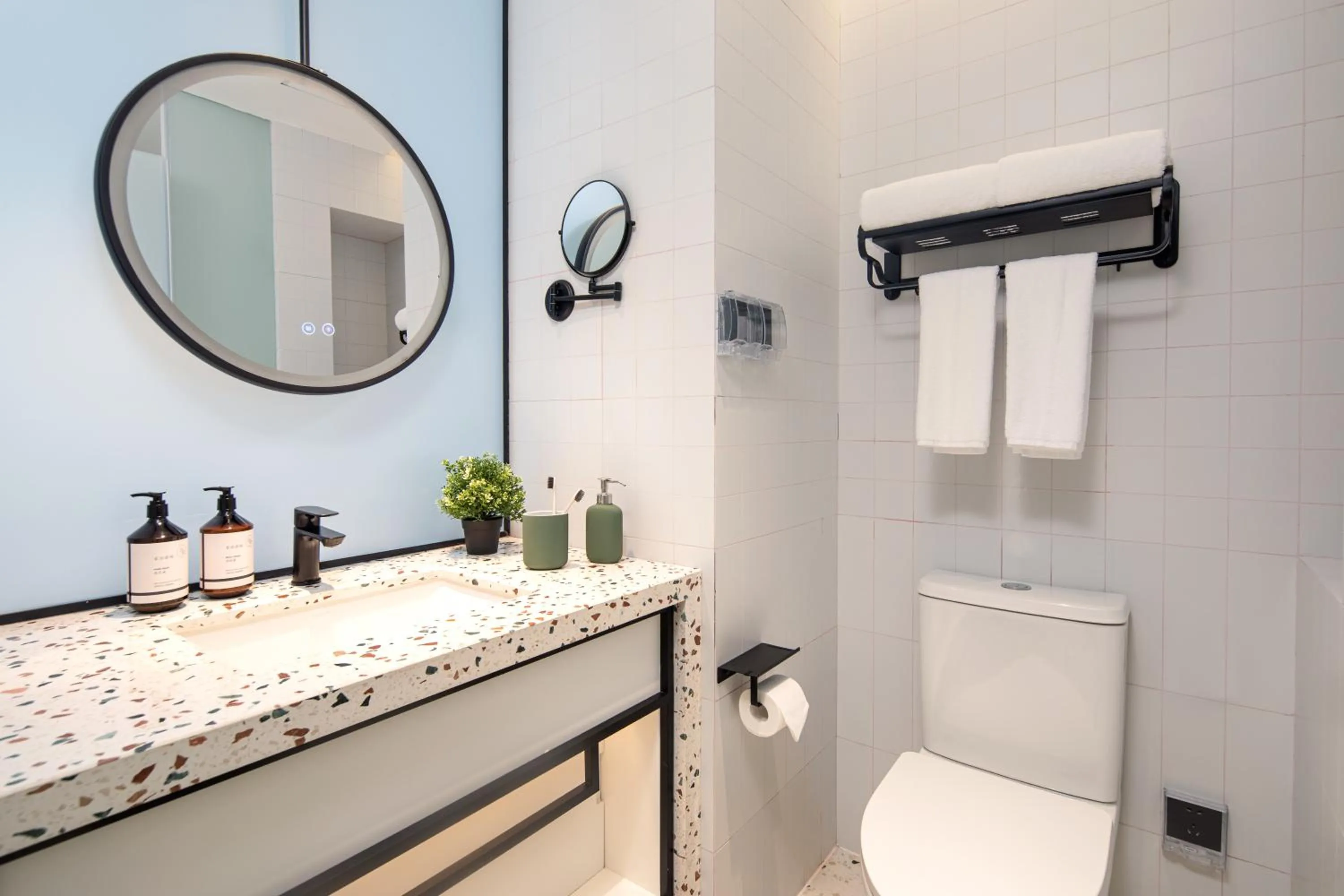 Bathroom in lyf by Ascott Hongqiao Shanghai NECC