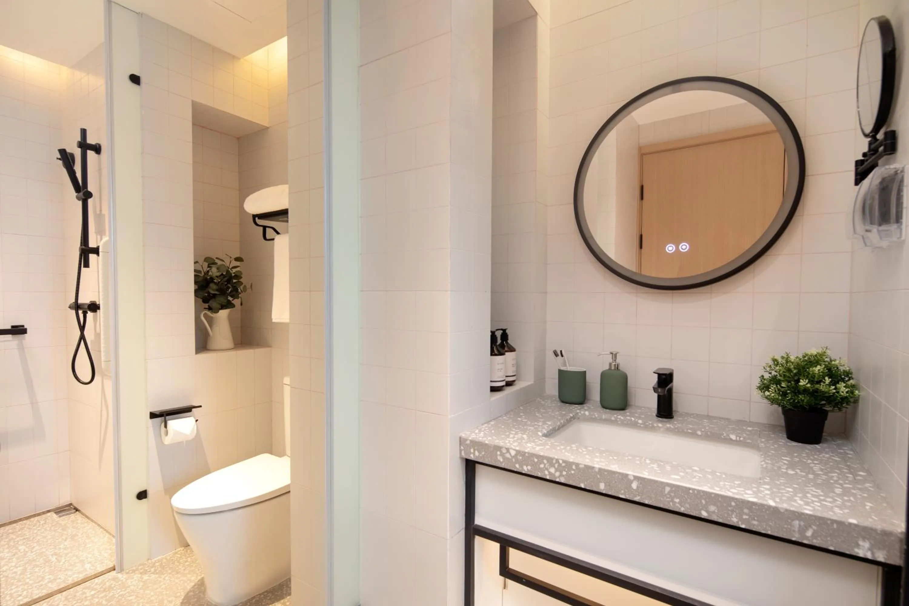 Bathroom in lyf by Ascott Hongqiao Shanghai NECC