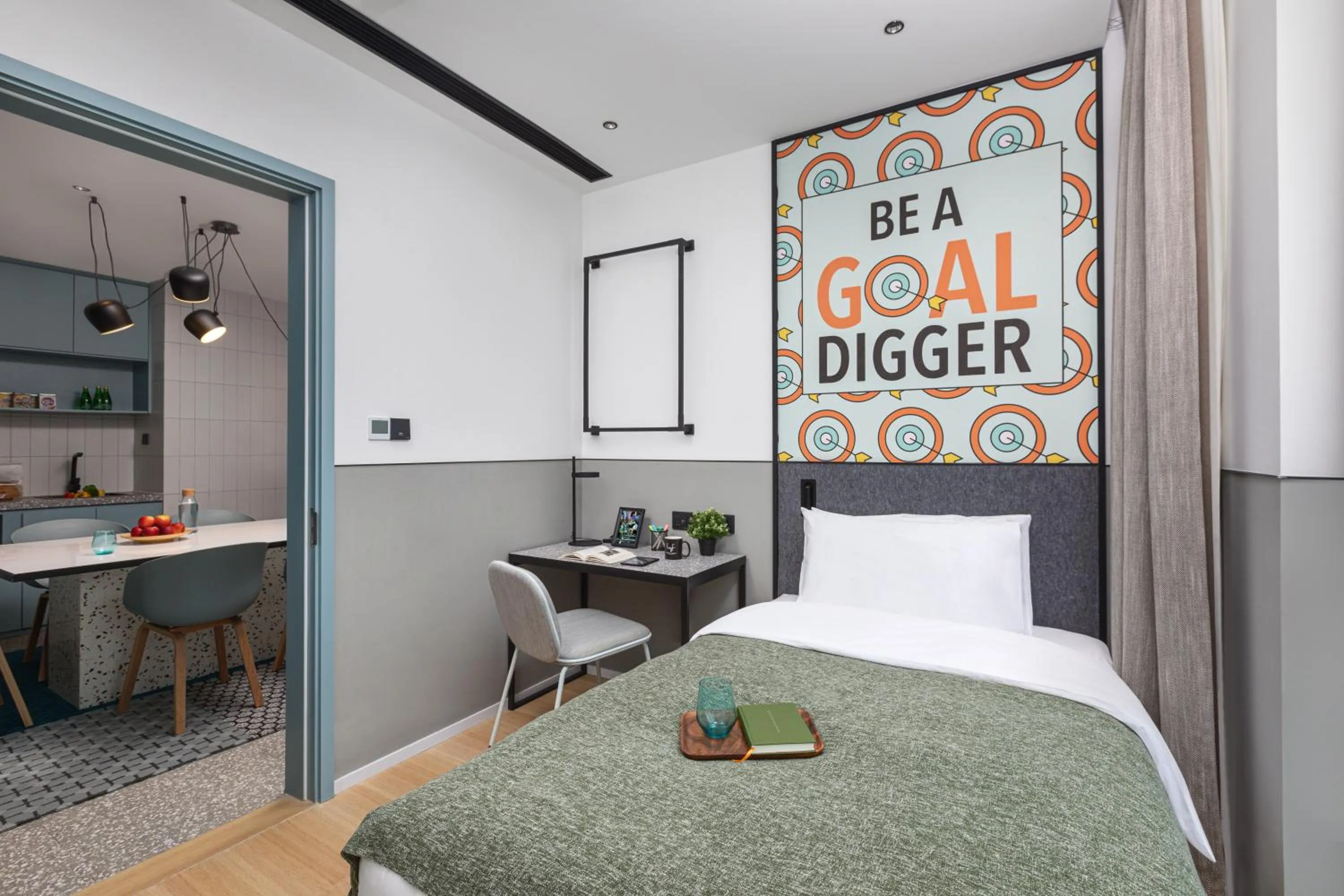 Bedroom, Bed in lyf by Ascott Hongqiao Shanghai NECC