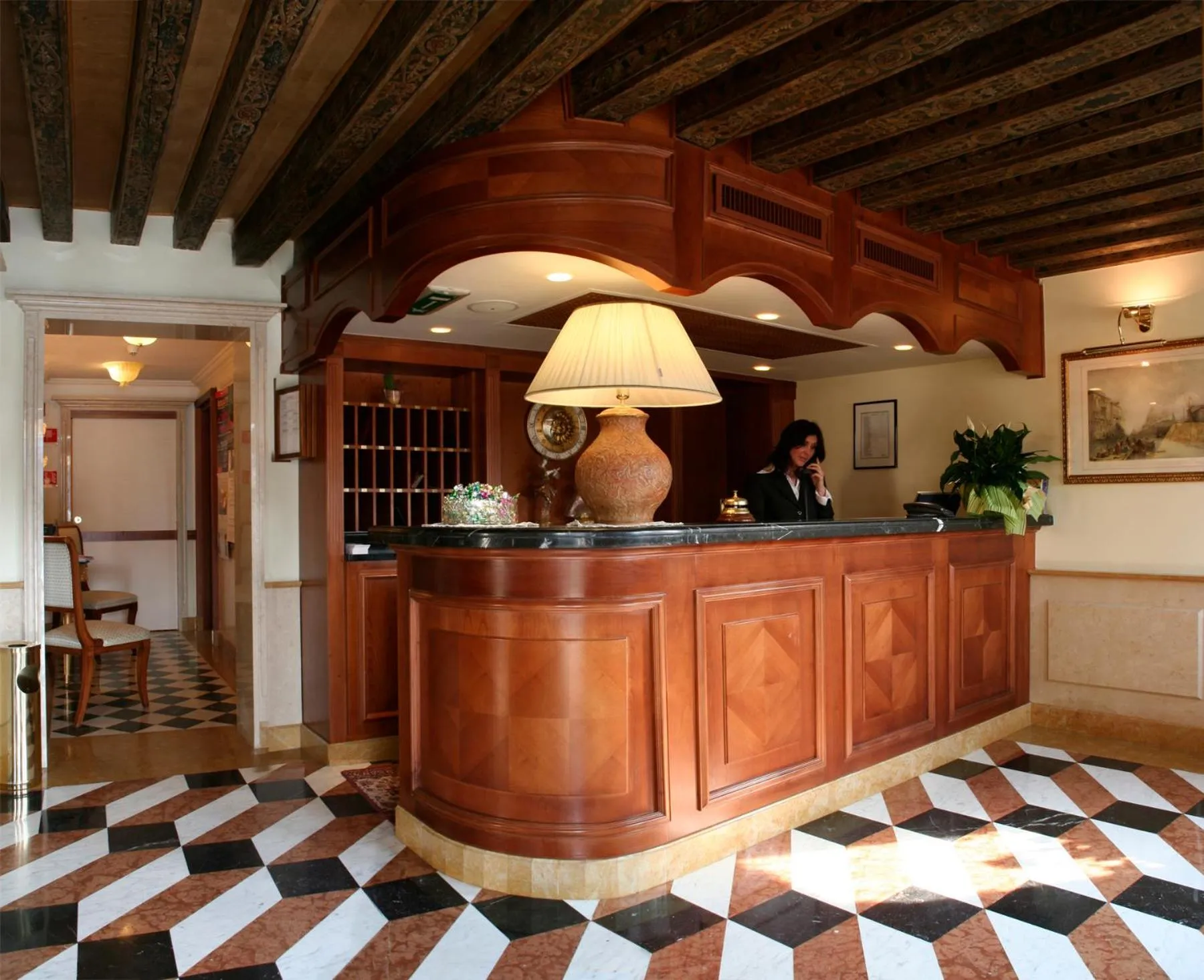 Lobby or reception in Hotel Antiche Figure