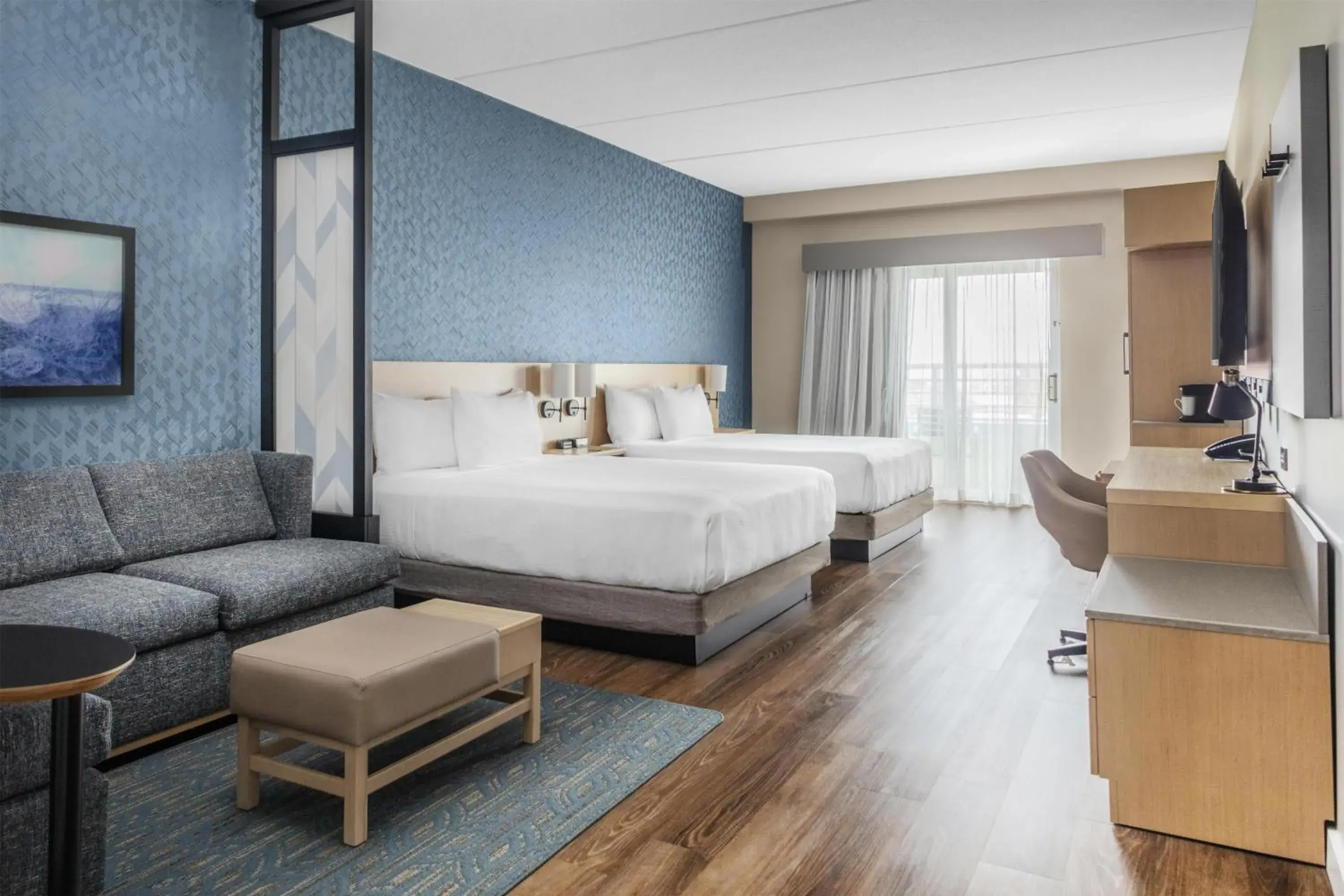 Queen Room with Two Queen Beds and Sofa Bed - Balcony/Mobility Accessible in Hyatt Place St Augustine Vilano Beach Queen Room with Two Queen Beds and Sofa Bed - Balcony/Mobility Accessible in Hyatt Place St Augustine Vilano Beach