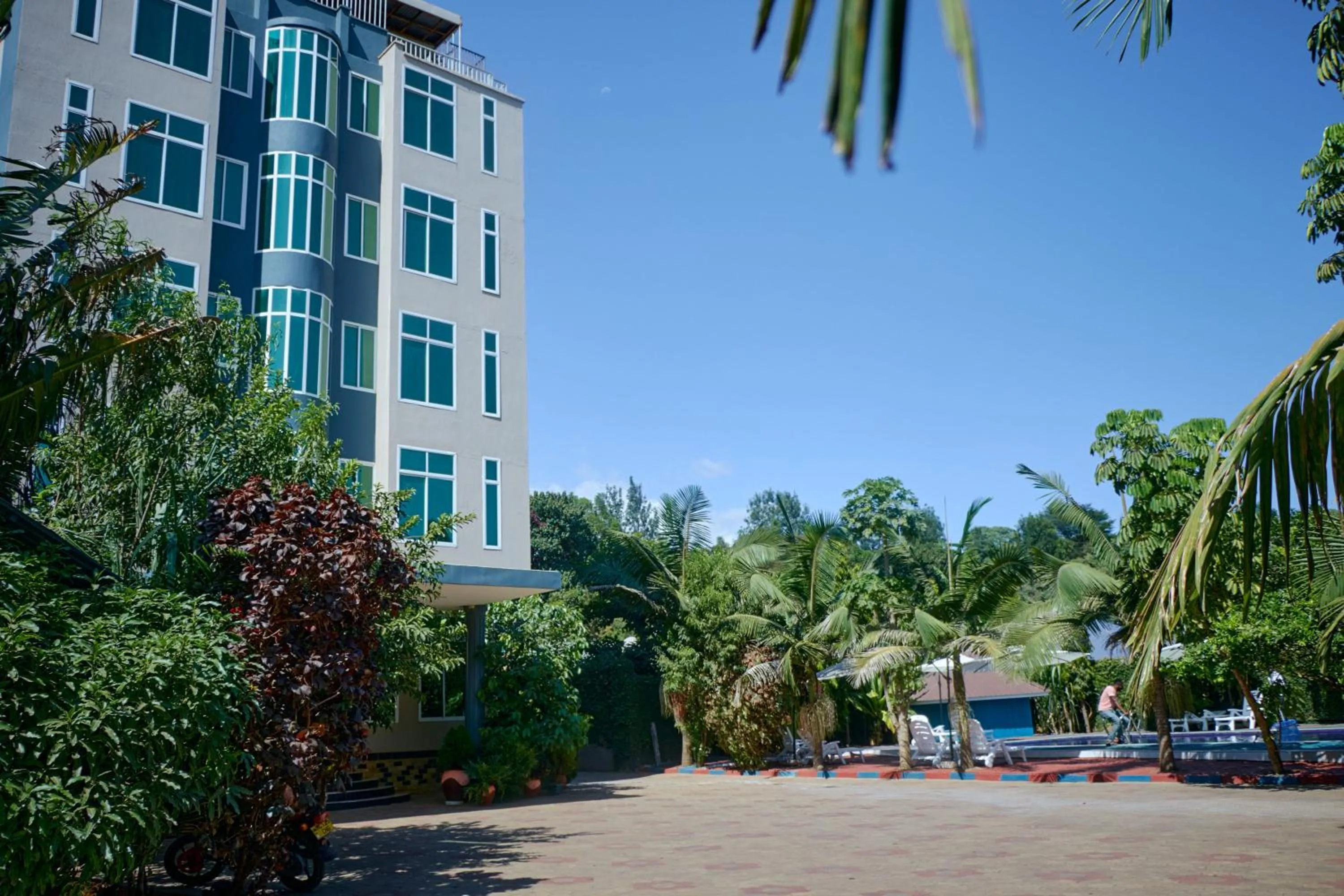 Garden view in Elanacha Hotel