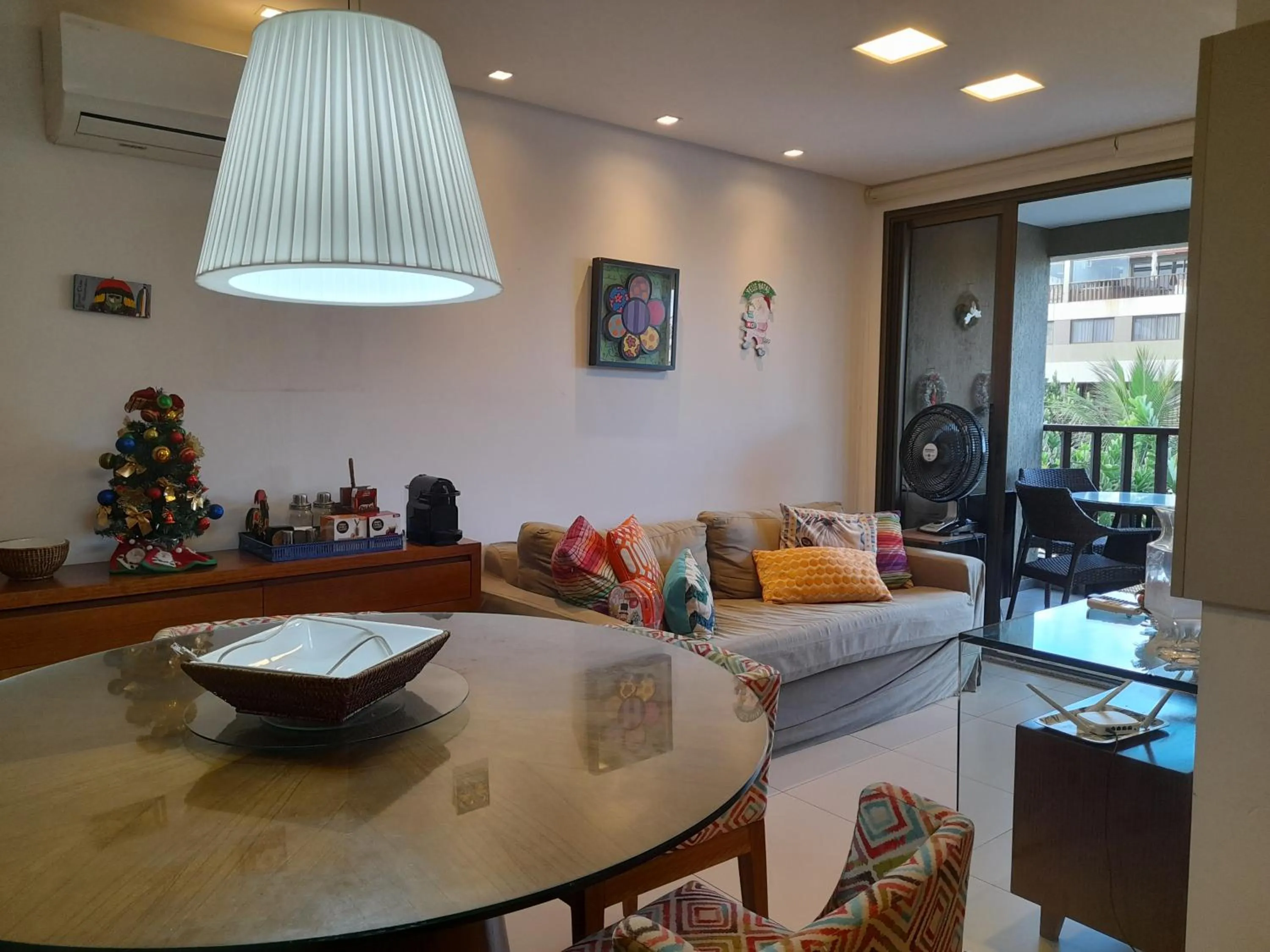 Living room in Aconchegante Flat em condomínio na beira mar de Muro Alto - Malawi Beach Resort
