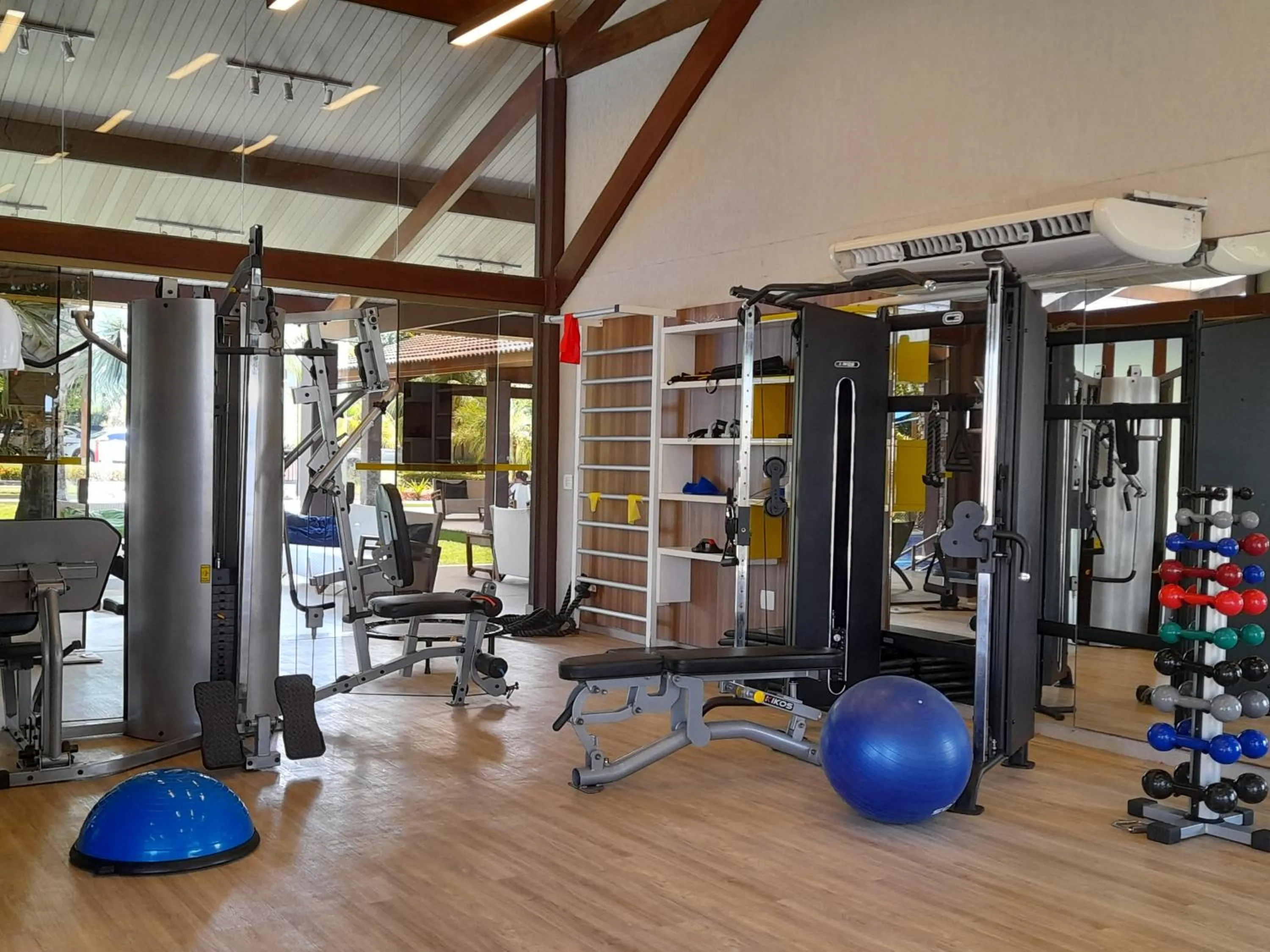 Fitness centre/facilities in Aconchegante Flat em condomínio na beira mar de Muro Alto - Malawi Beach Resort