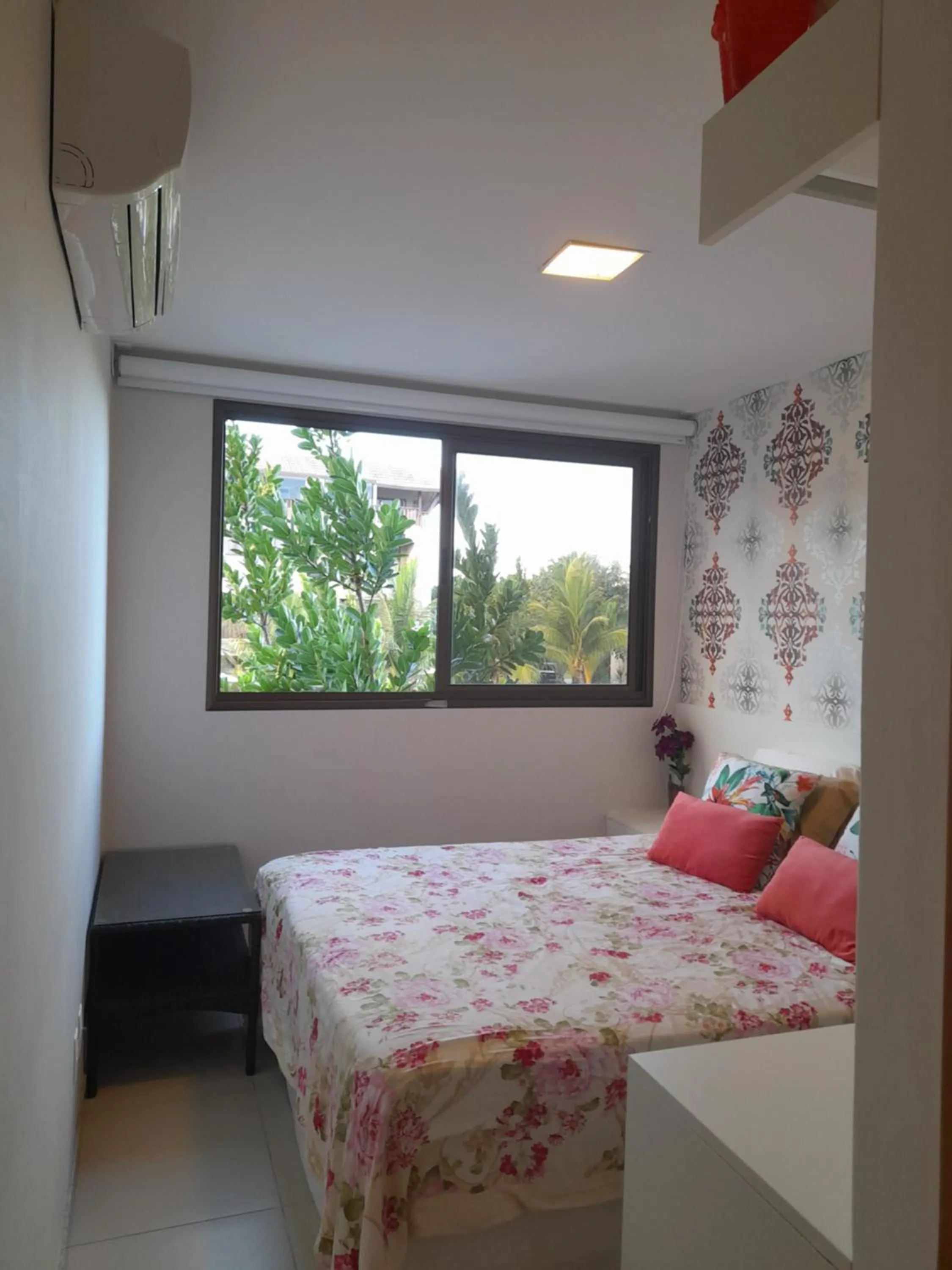 Bedroom, Bed in Aconchegante Flat em condomínio na beira mar de Muro Alto - Malawi Beach Resort