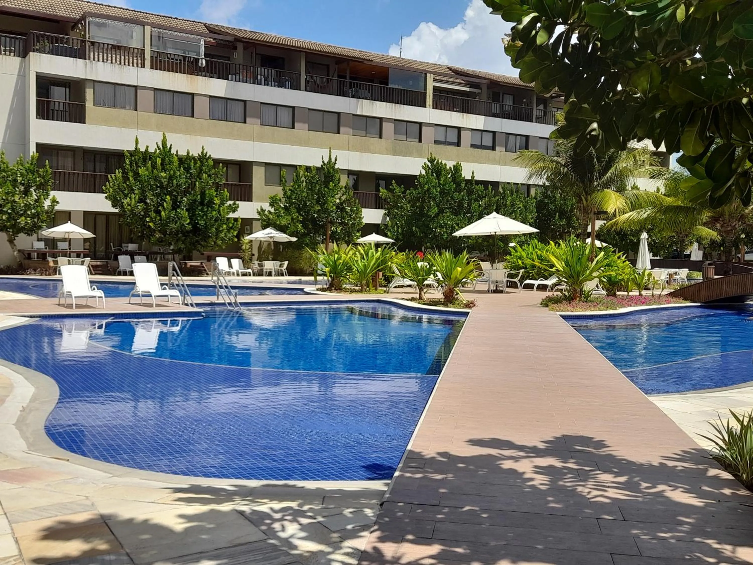 Swimming pool in Aconchegante Flat em condomínio na beira mar de Muro Alto - Malawi Beach Resort