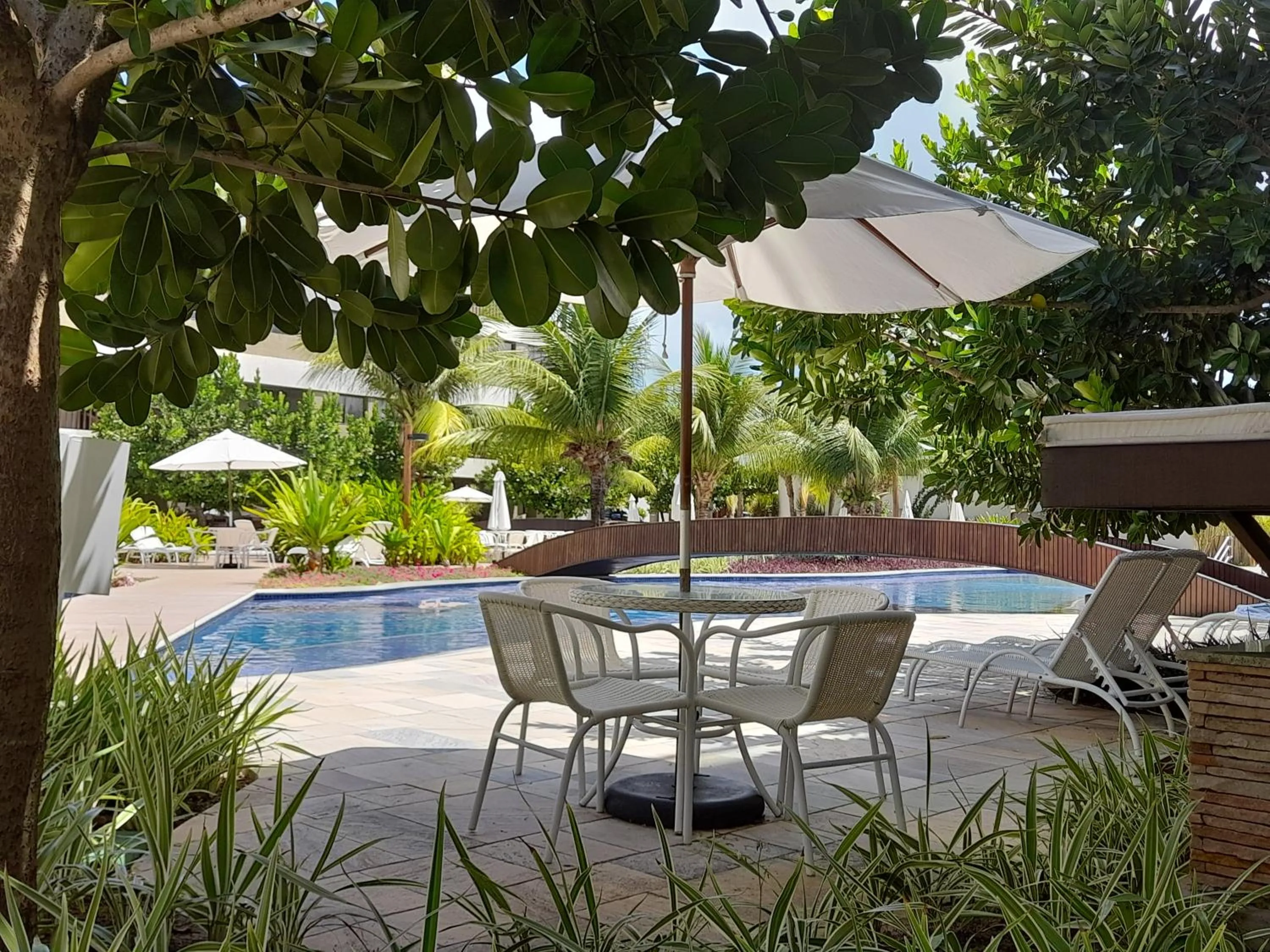 Swimming pool in Aconchegante Flat em condomínio na beira mar de Muro Alto - Malawi Beach Resort