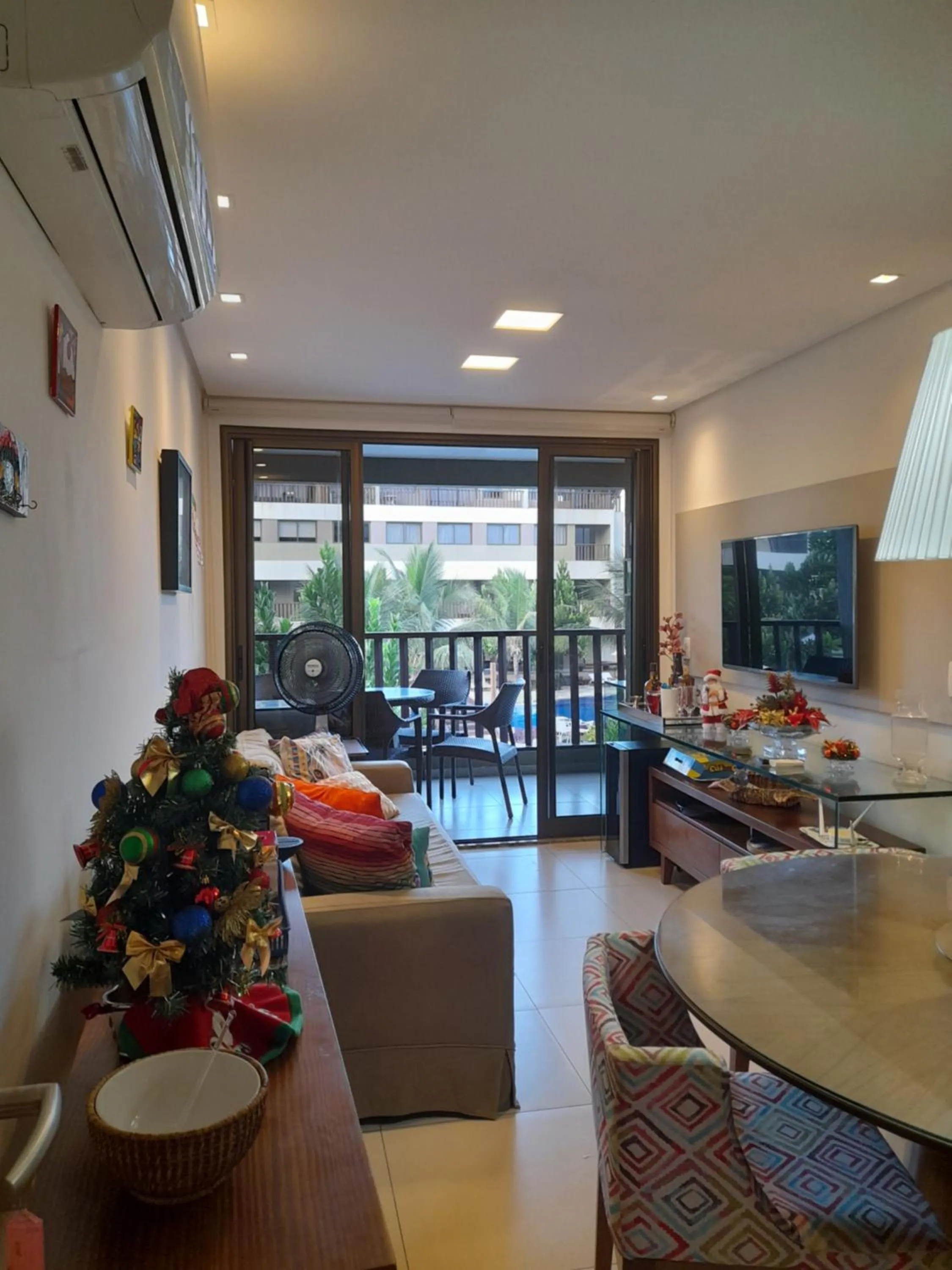 Living room in Aconchegante Flat em condomínio na beira mar de Muro Alto - Malawi Beach Resort