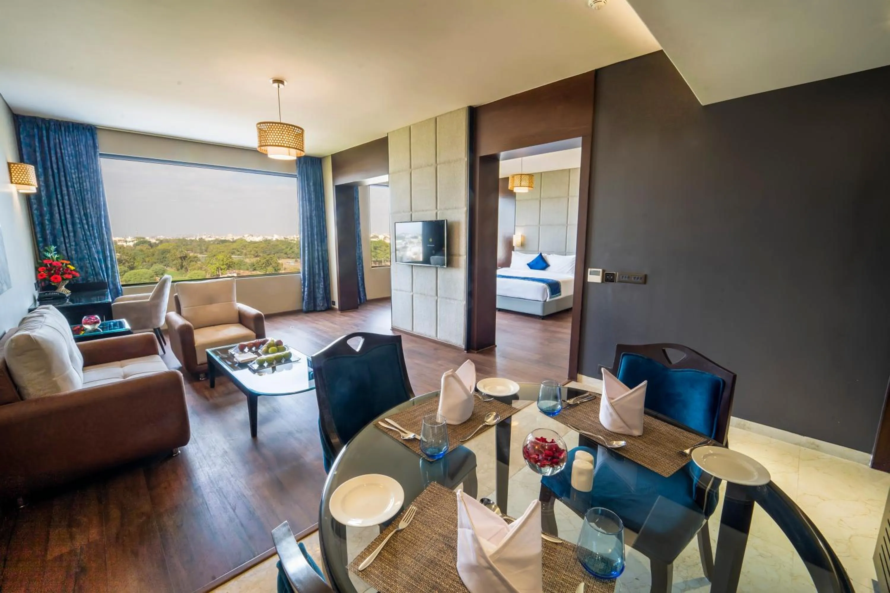 Living room in Essentia Luxury Hotel Indore