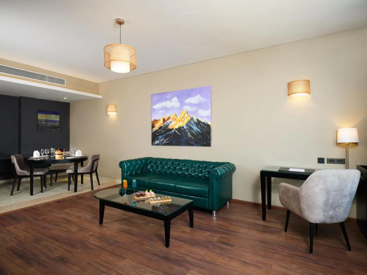 Living room in Essentia Luxury Hotel Indore