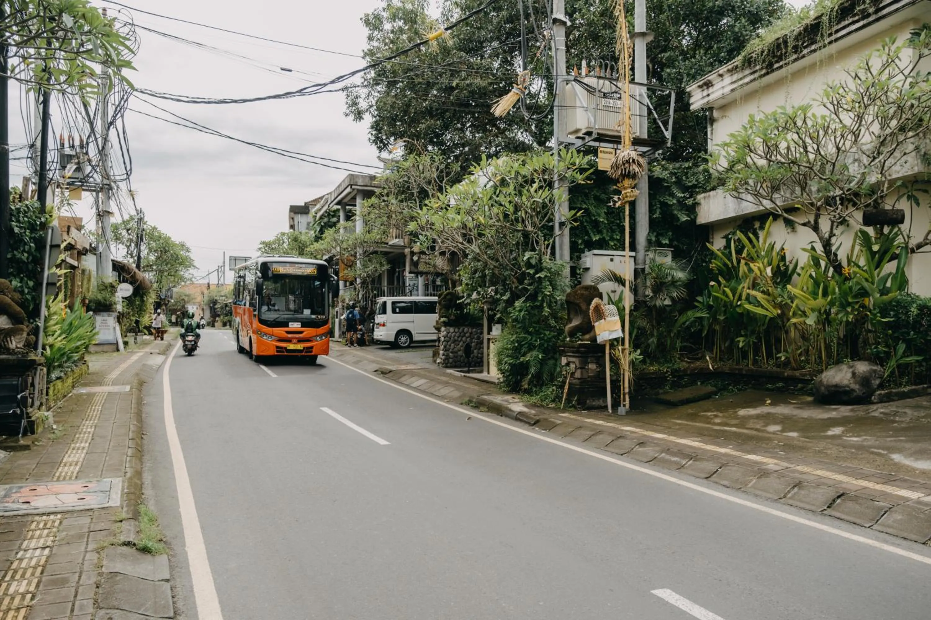 Street view in Wana Karsa Ubud Hotel