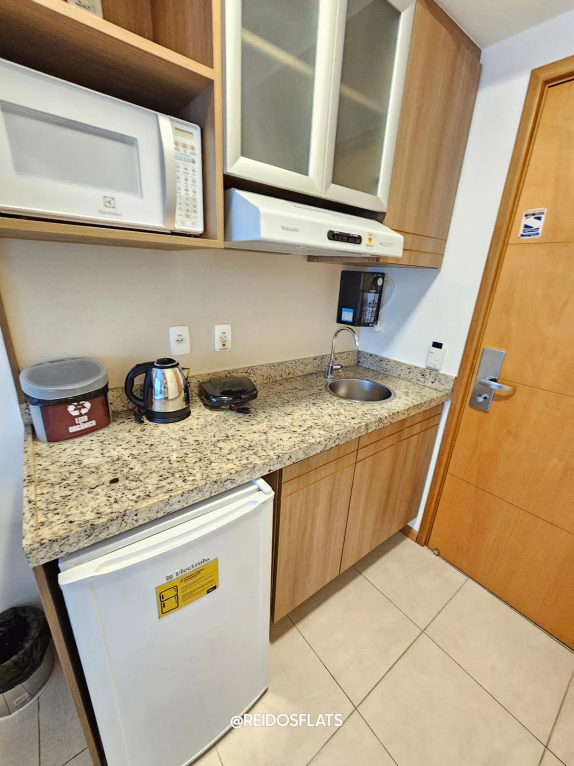 Kitchen or kitchenette in Flat Saint Moritz Express By Rei dos Flats