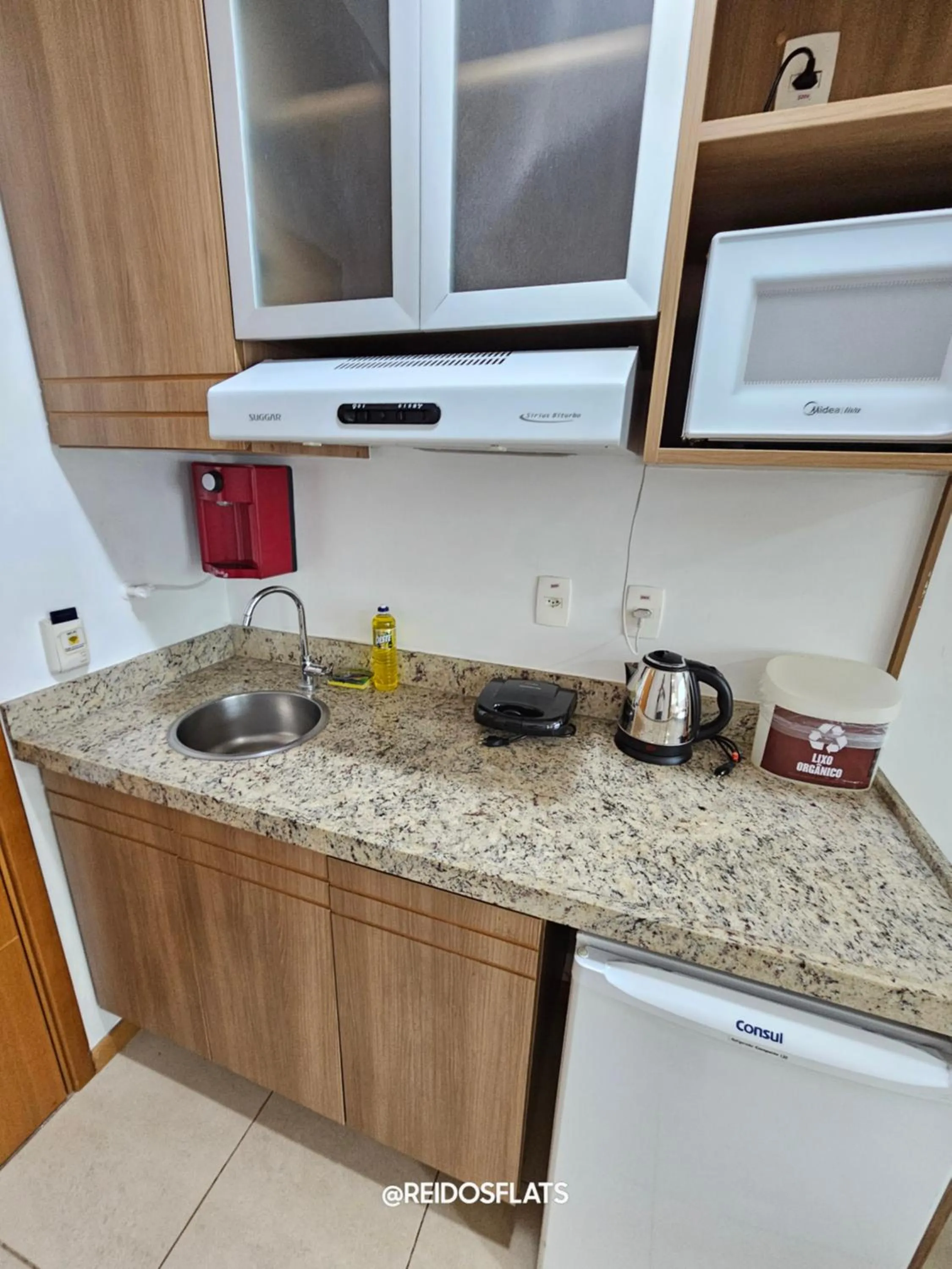 Kitchen or kitchenette in Flat Saint Moritz Express By Rei dos Flats