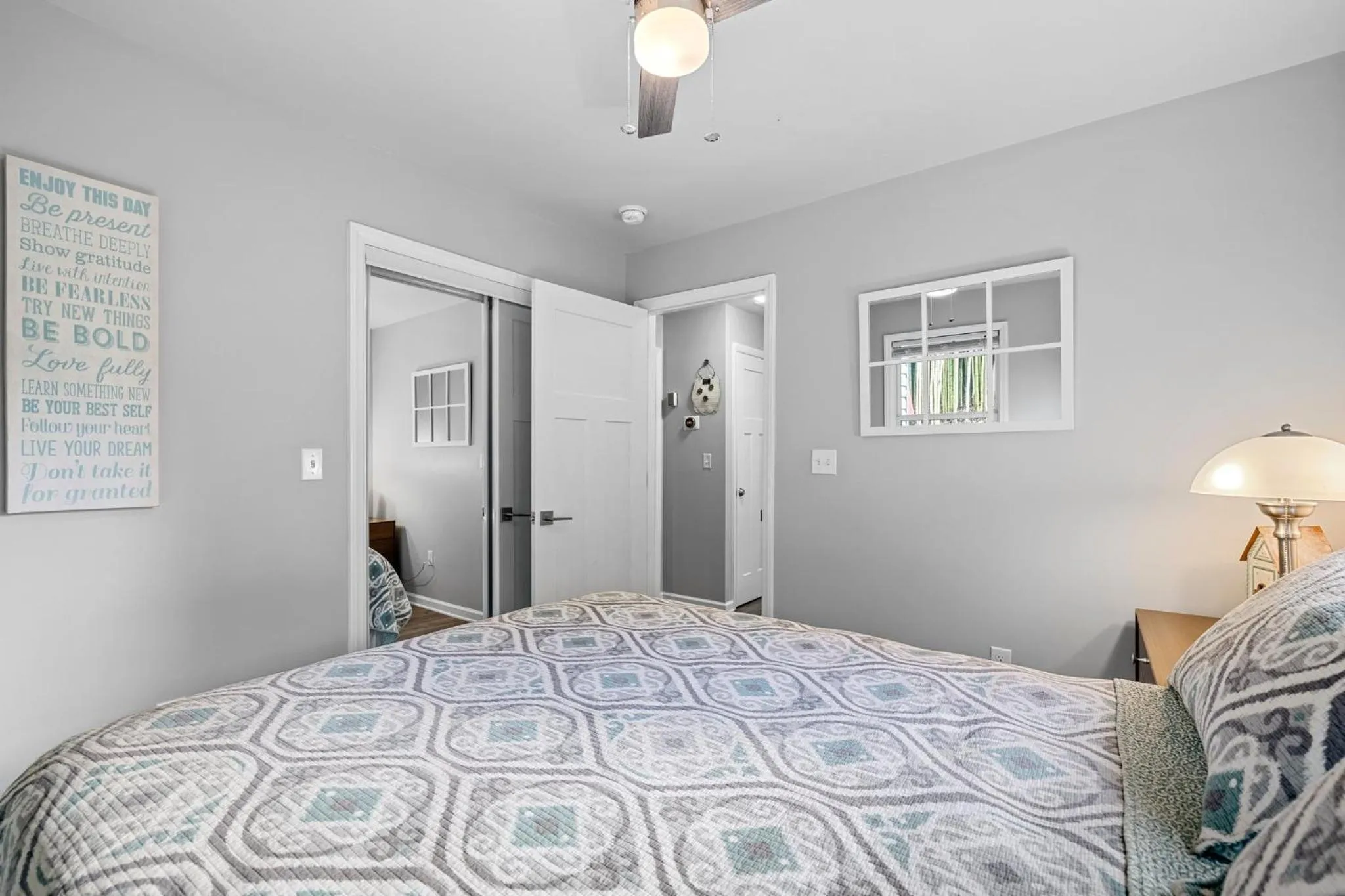 Bed in The Bamboo Bungalow