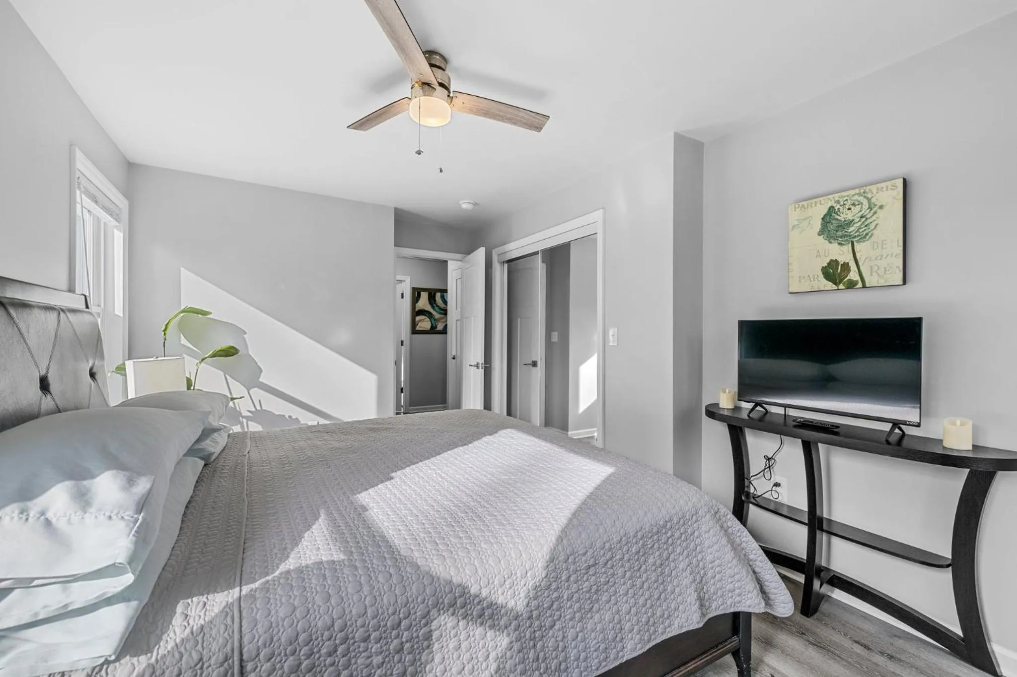 Bed in The Bamboo Bungalow