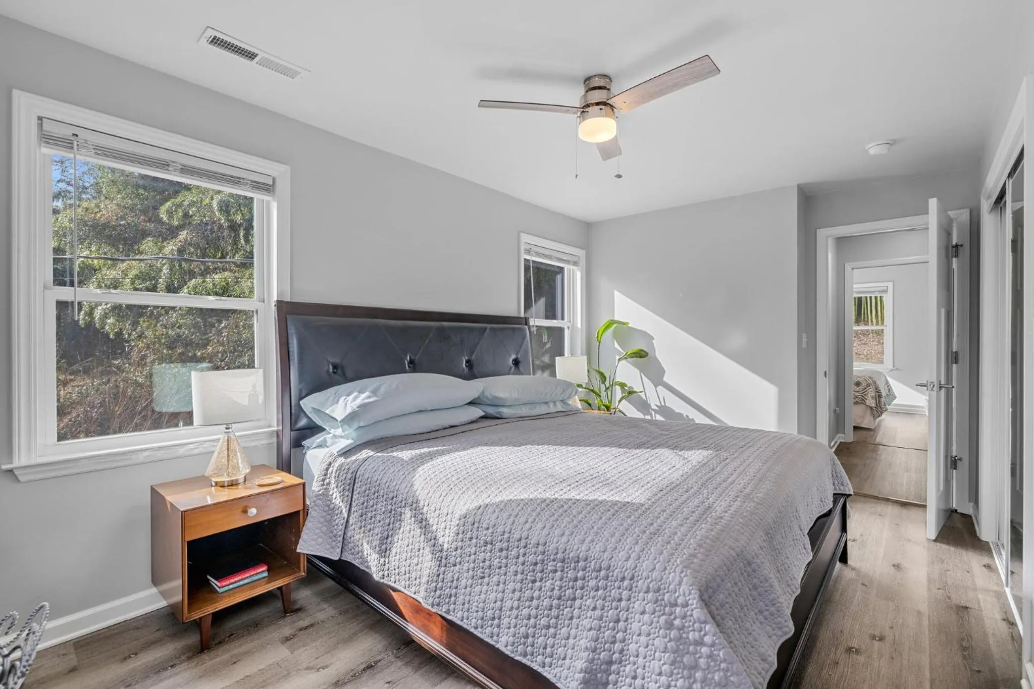 Bed in The Bamboo Bungalow