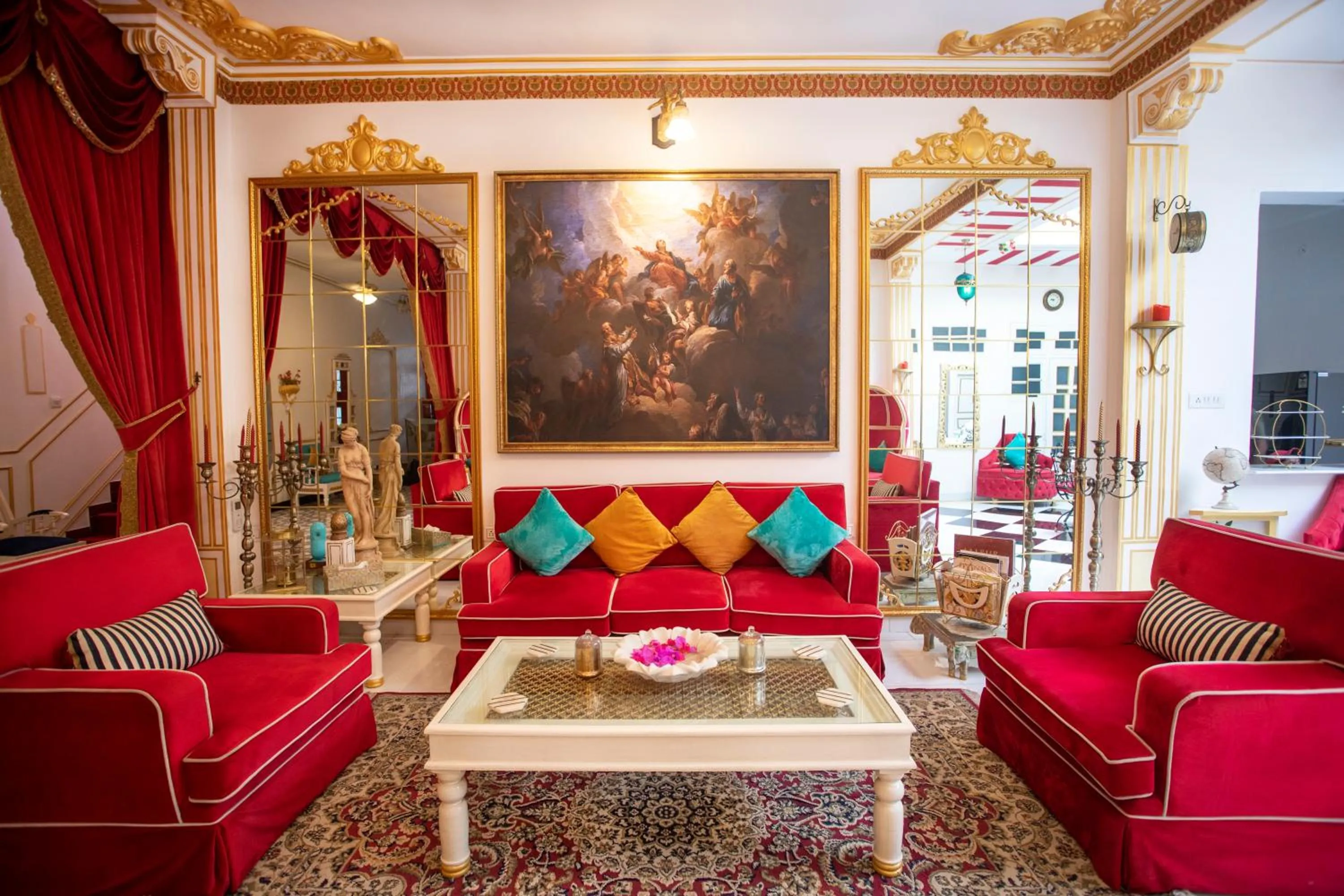 Living room in The Royal Hermitage - Best Luxury Boutique Hotel Jaipur