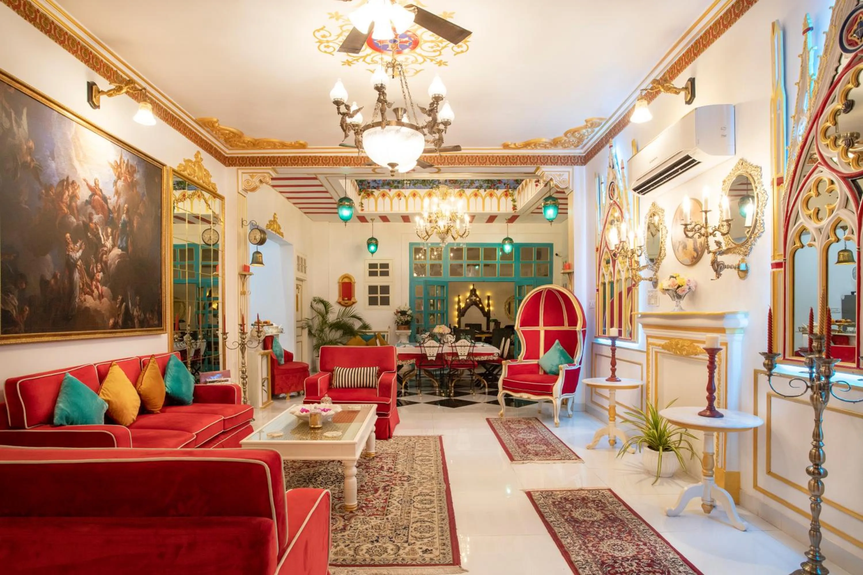 Living room in The Royal Hermitage - Best Luxury Boutique Hotel Jaipur