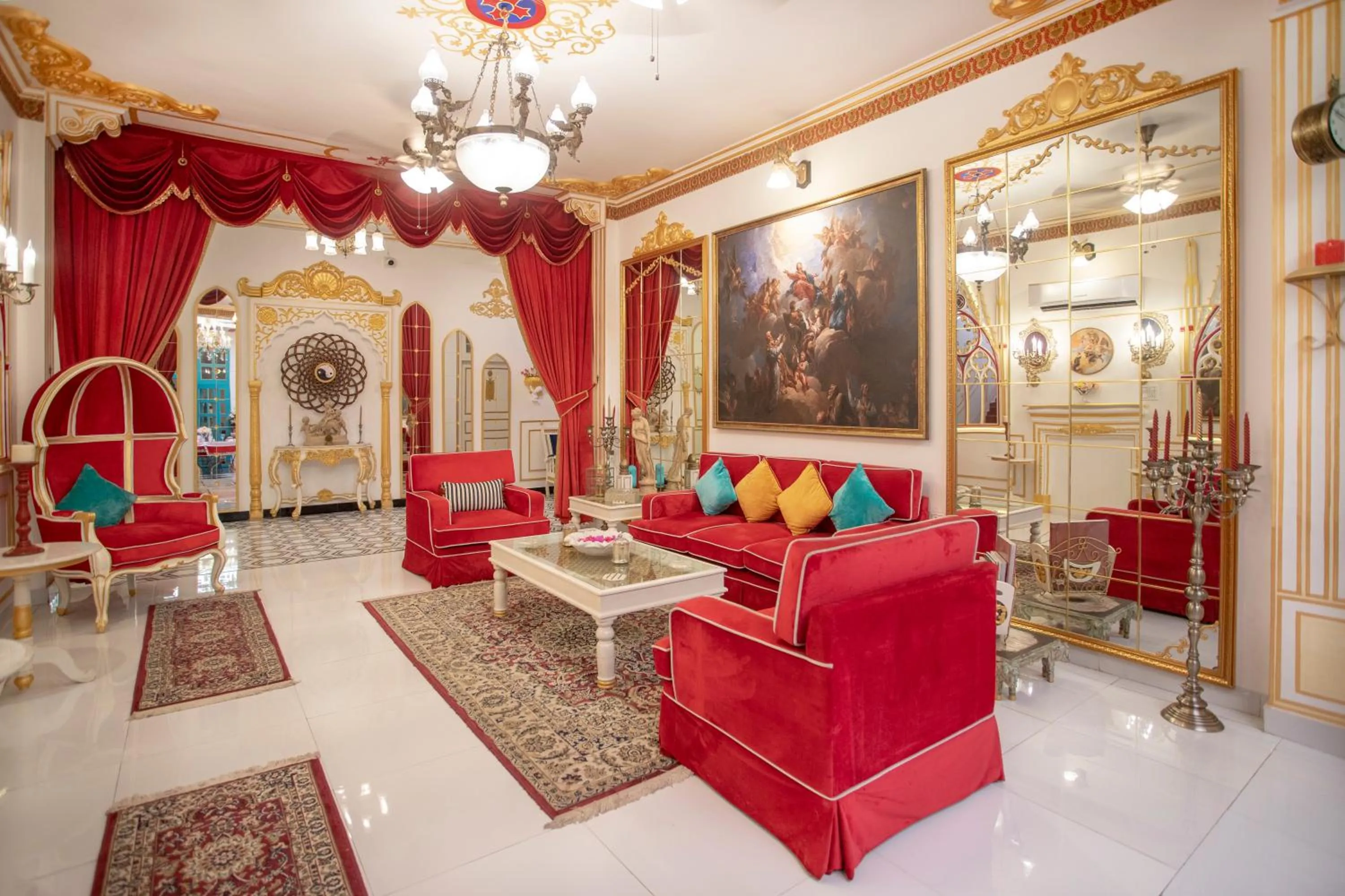 Living room in The Royal Hermitage - Best Luxury Boutique Hotel Jaipur
