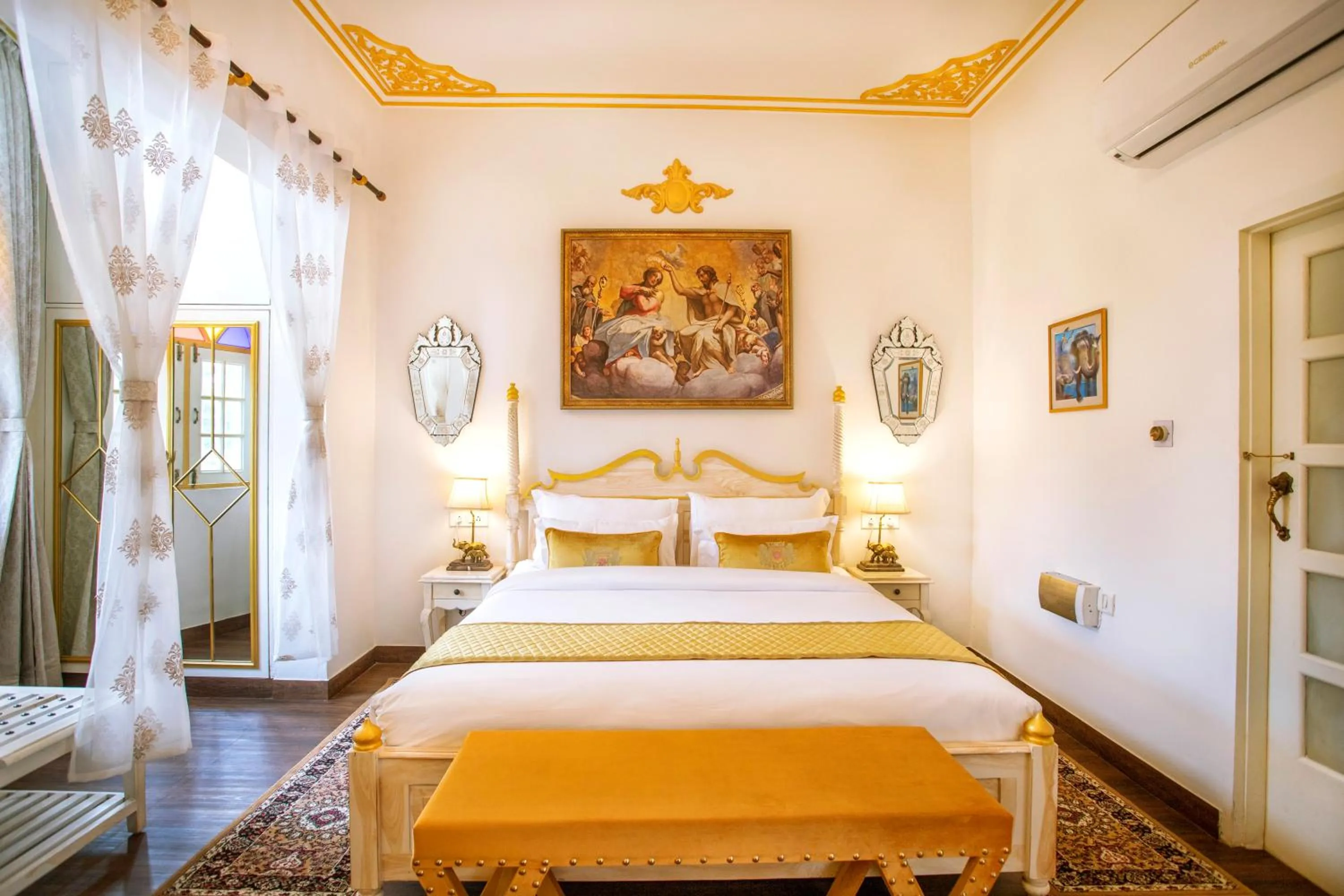 Bed in The Royal Hermitage - Best Luxury Boutique Hotel Jaipur