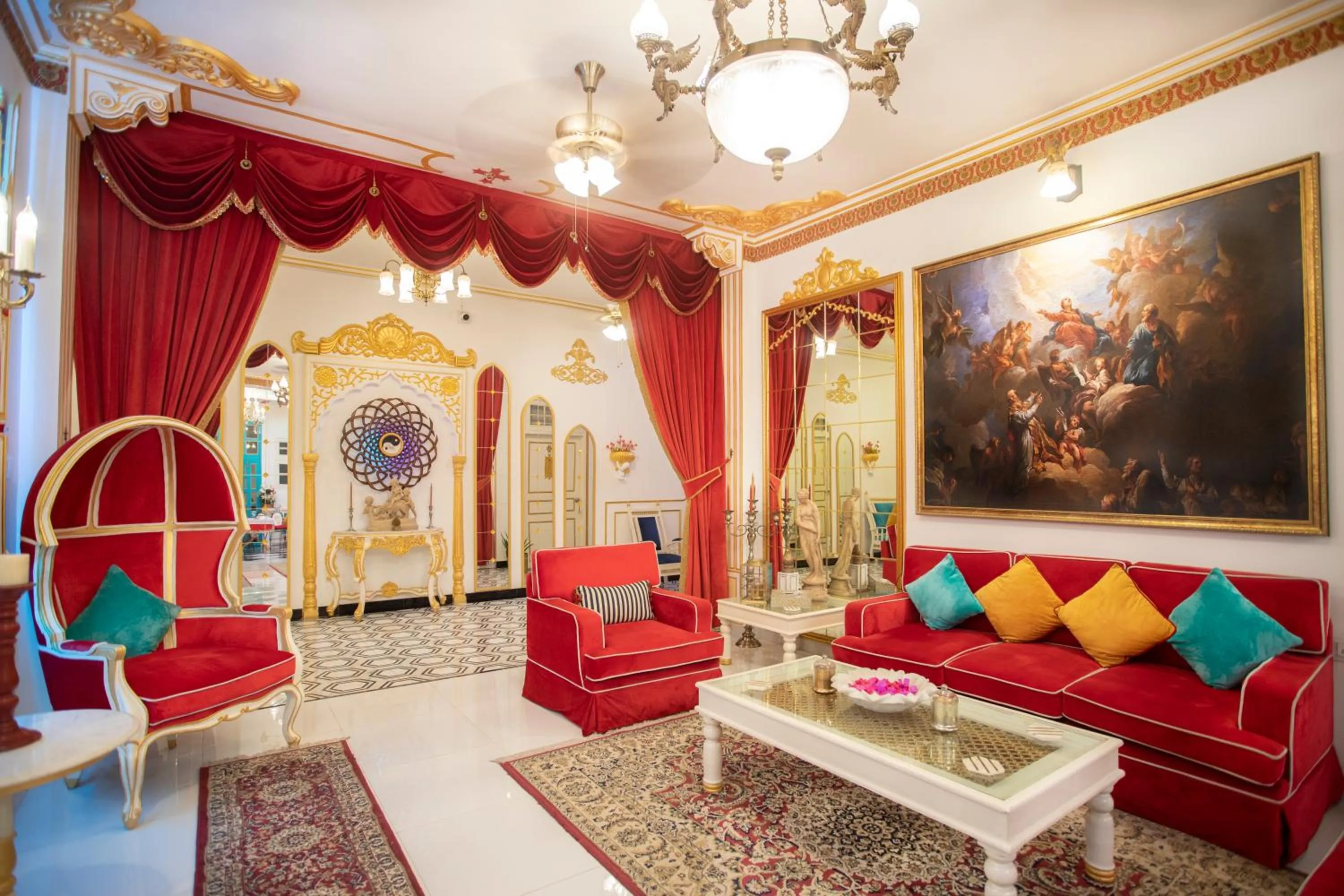 Living room in The Royal Hermitage - Best Luxury Boutique Hotel Jaipur