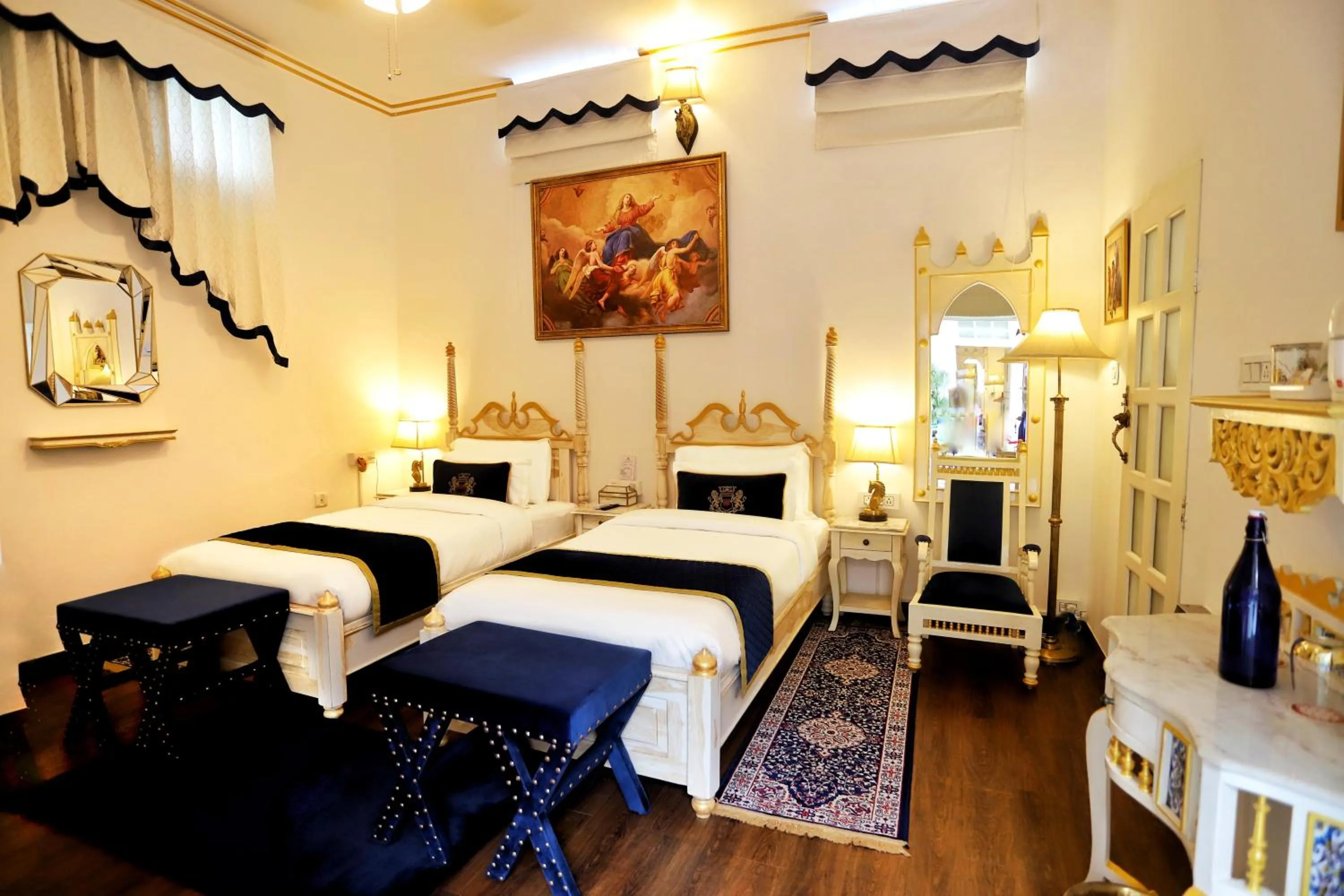 Bed in The Royal Hermitage - Best Luxury Boutique Hotel Jaipur