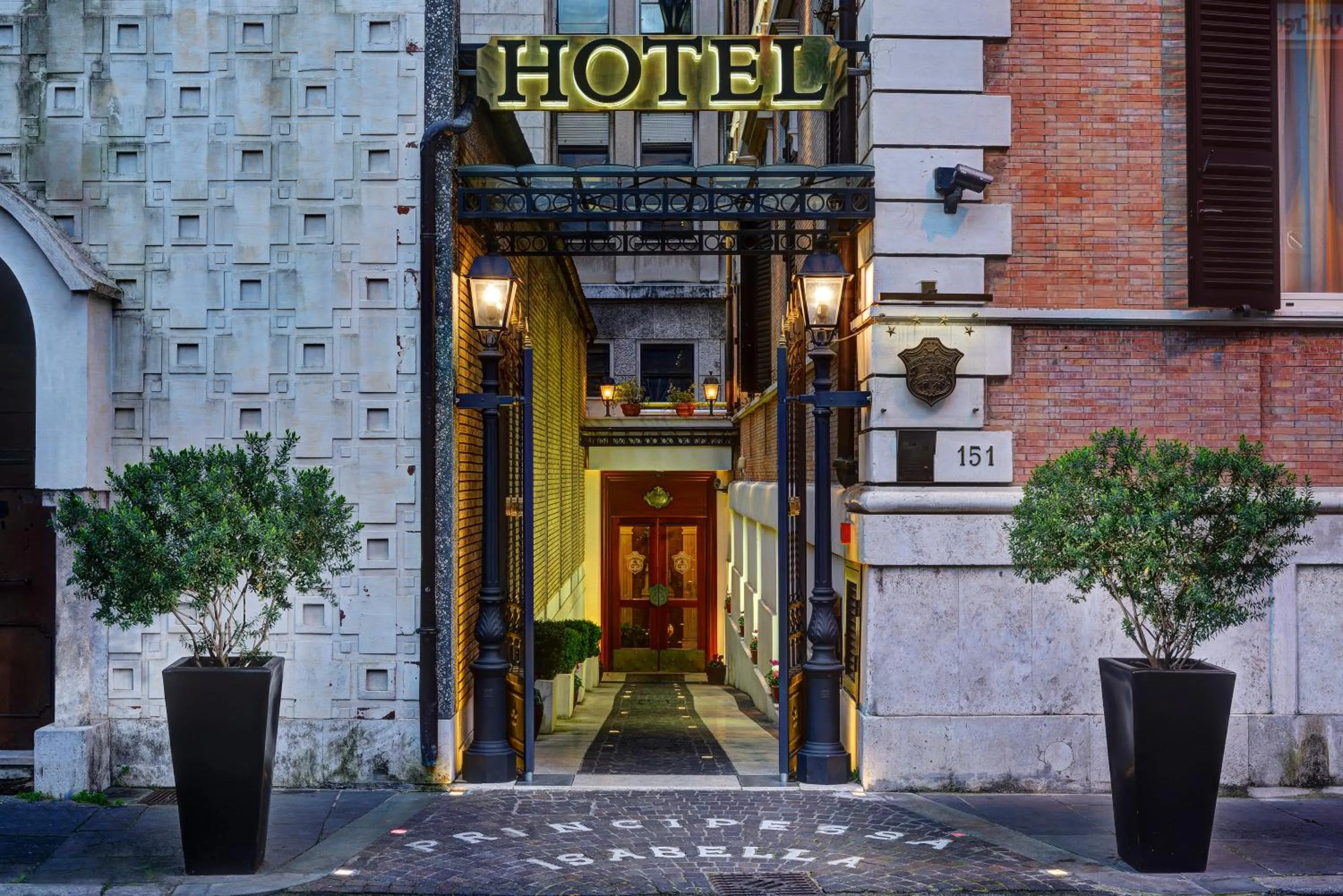 Decorative detail in Hotel Principessa Isabella