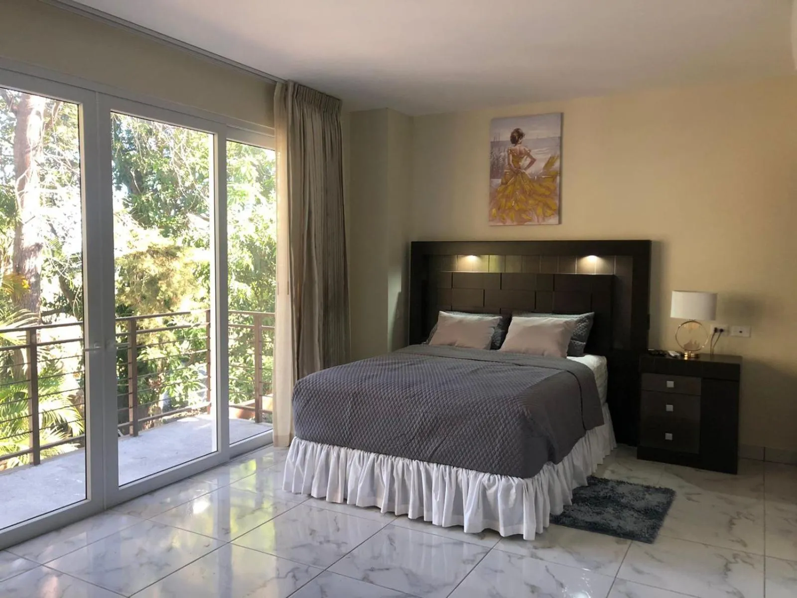 Balcony/Terrace, Bed in Hotel Finca San Nicolas