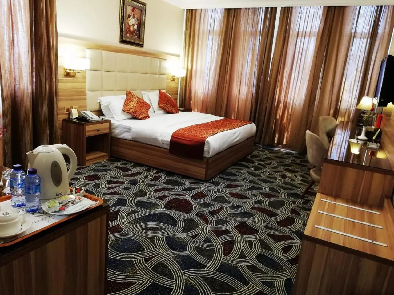 Bed in Roshan Al Azhar Hotel